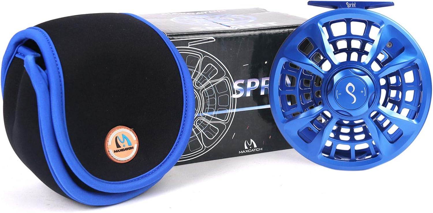 M MAXIMUMCATCH Maxcatch Sprint Expert Fully Sealed Saltwater Fly Fishing Reel CNC-machined Aluminum Alloy Body