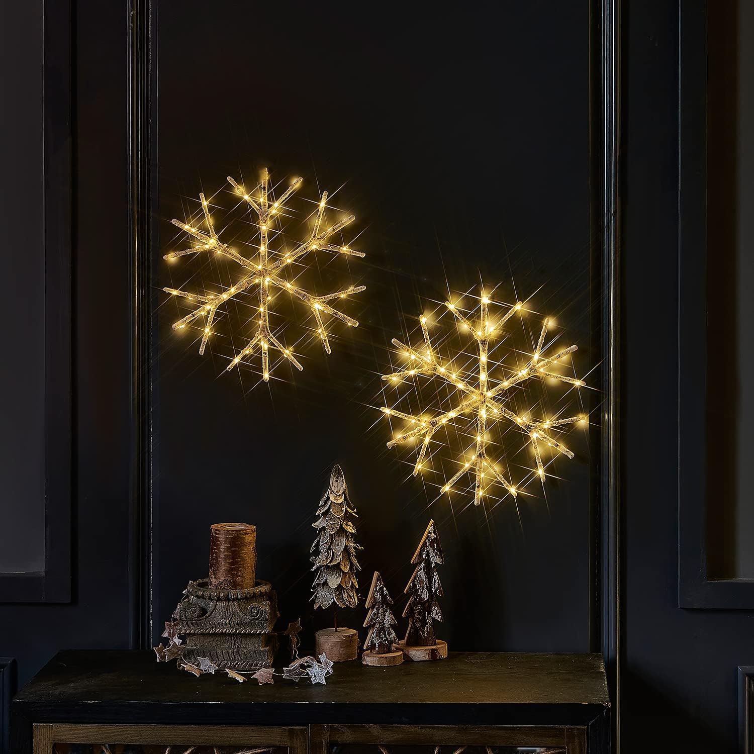 Fudios Lighted Branches with Timer 70 LED Fairy Lights 18in Battery Operated, Willow Branches with Lights for Vase Christmas Holiday Home Decor