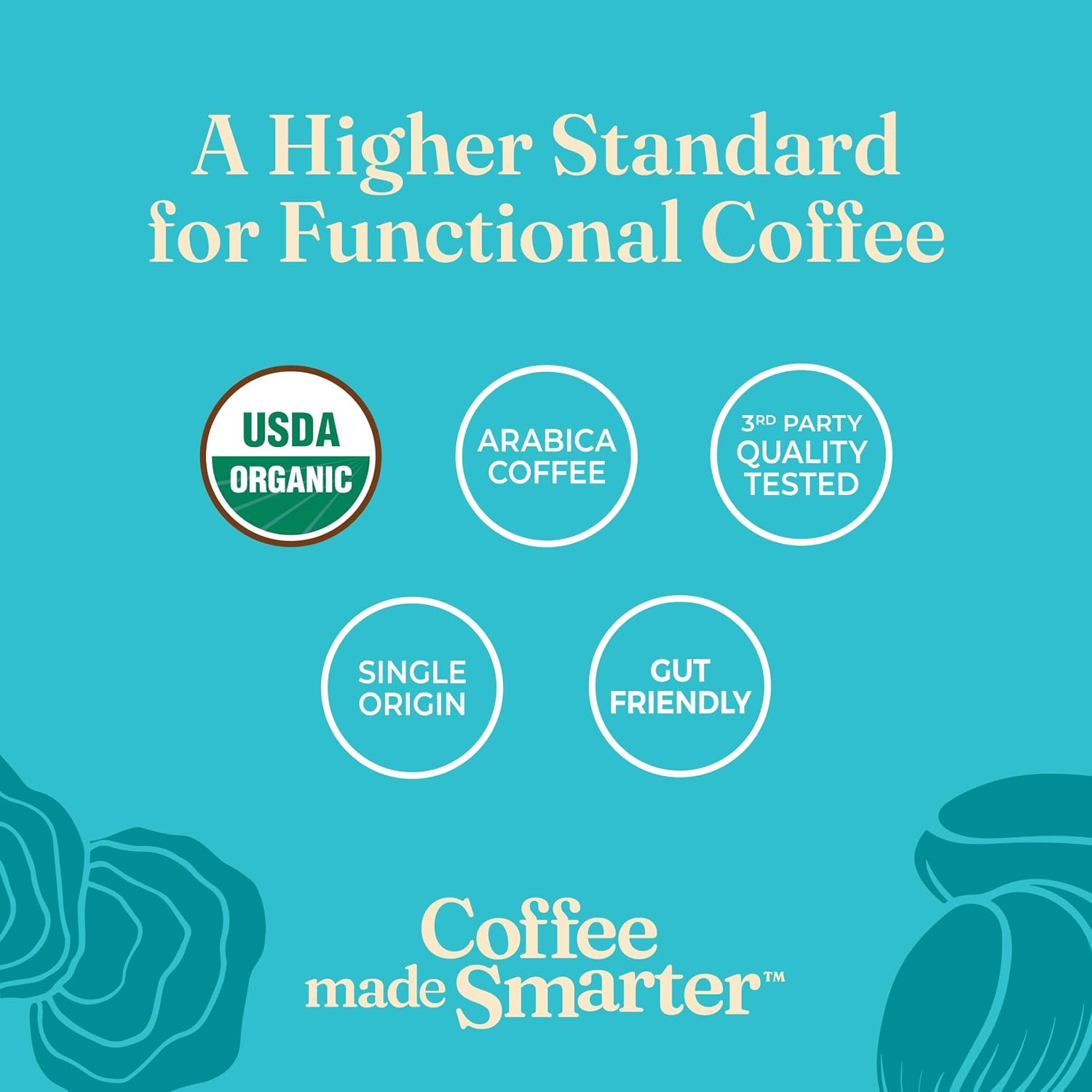 Four Sigmatic Organic Instant Coffee Powder | Mushroom Coffee Instant Mix with Cordyceps, Chaga and Eleuthero for Better Focus and Immune Support | 10 Packets