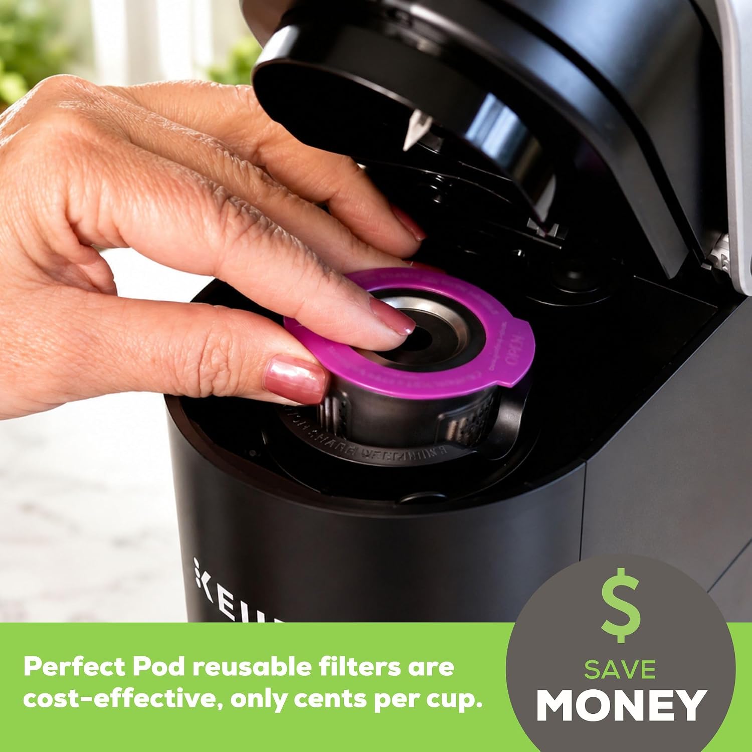 Perfect Pod Café Fill Stainless Steel Reusable K-Cup Coffee Pod Filter