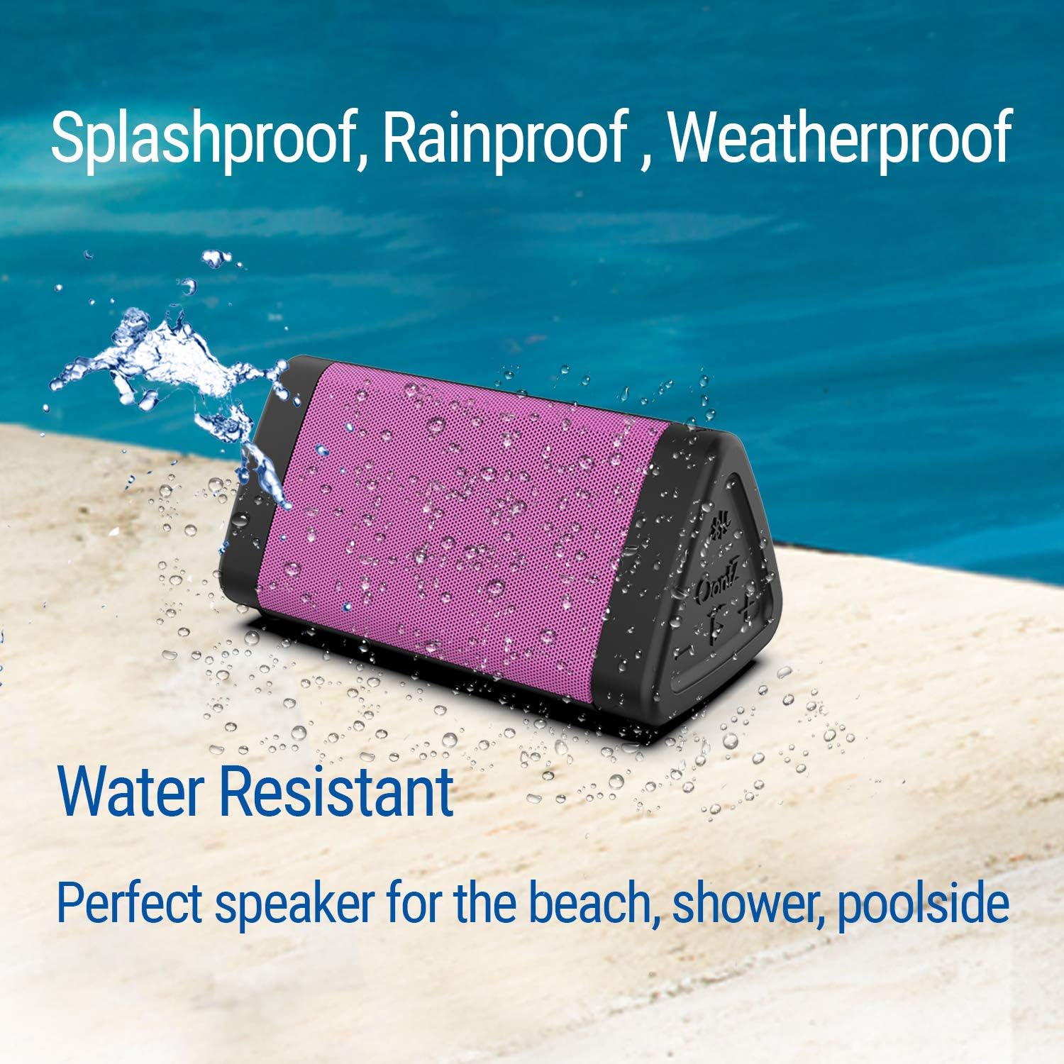 OontZ Angle 3 Gen 4 Portable Bluetooth Speaker, 12W, 24-Hour Playtime | Compact 12W Bluetooth speaker with clear sound, 24-hour playtime, 100-ft range, IPX5 waterproof, AUX Input.