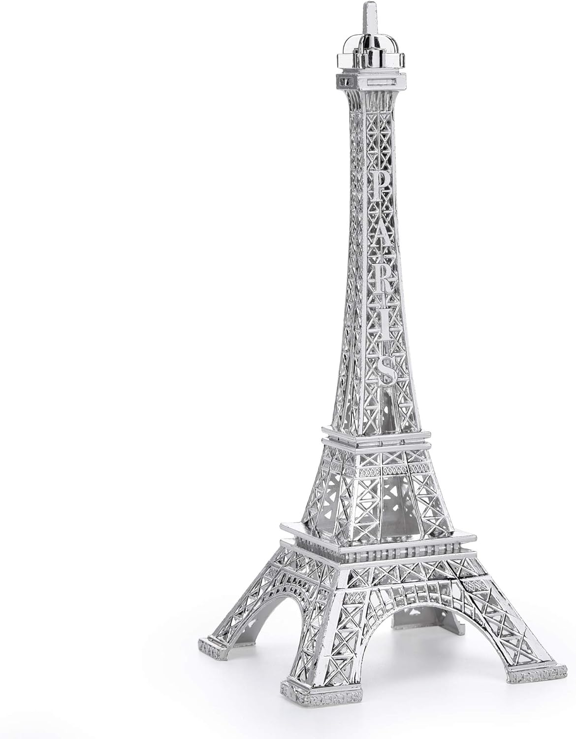ESHATO Gold Metal Eiffel Tower Statue, 7inch Decorative Figurine Replica Stand Holder for Cake Topper Table Decor Gift Party Home Decoration