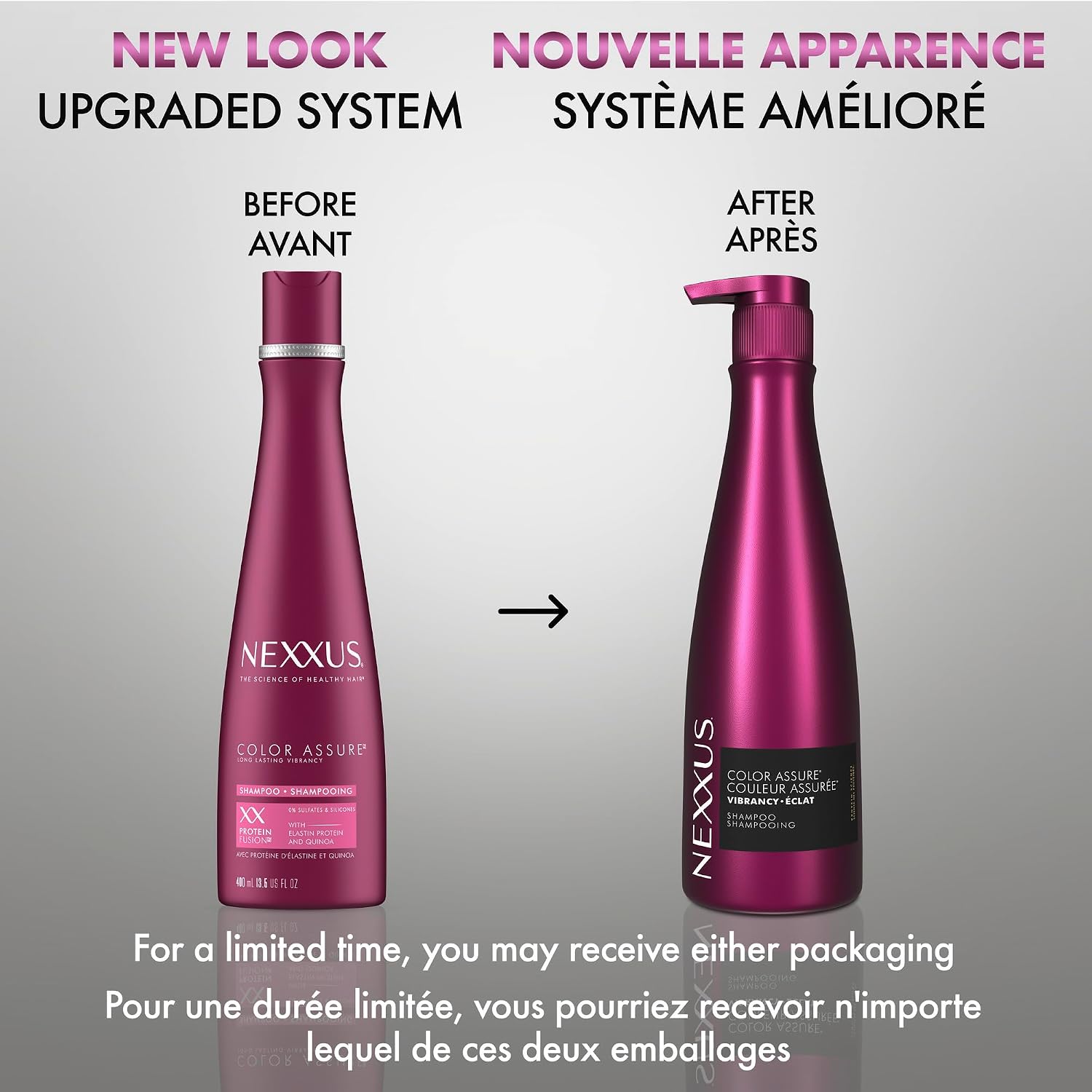 Nexxus Color Assure Shampoo for Vibrancy for Color Treated Hair Powered by Chromabond Sealer with Citric Acid 33.8