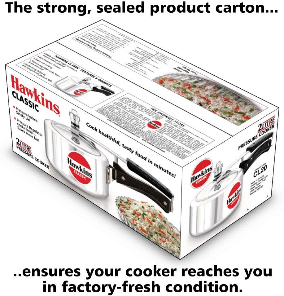 Hawkins Classic Aluminum 6.5 Litre Pressure Cooker