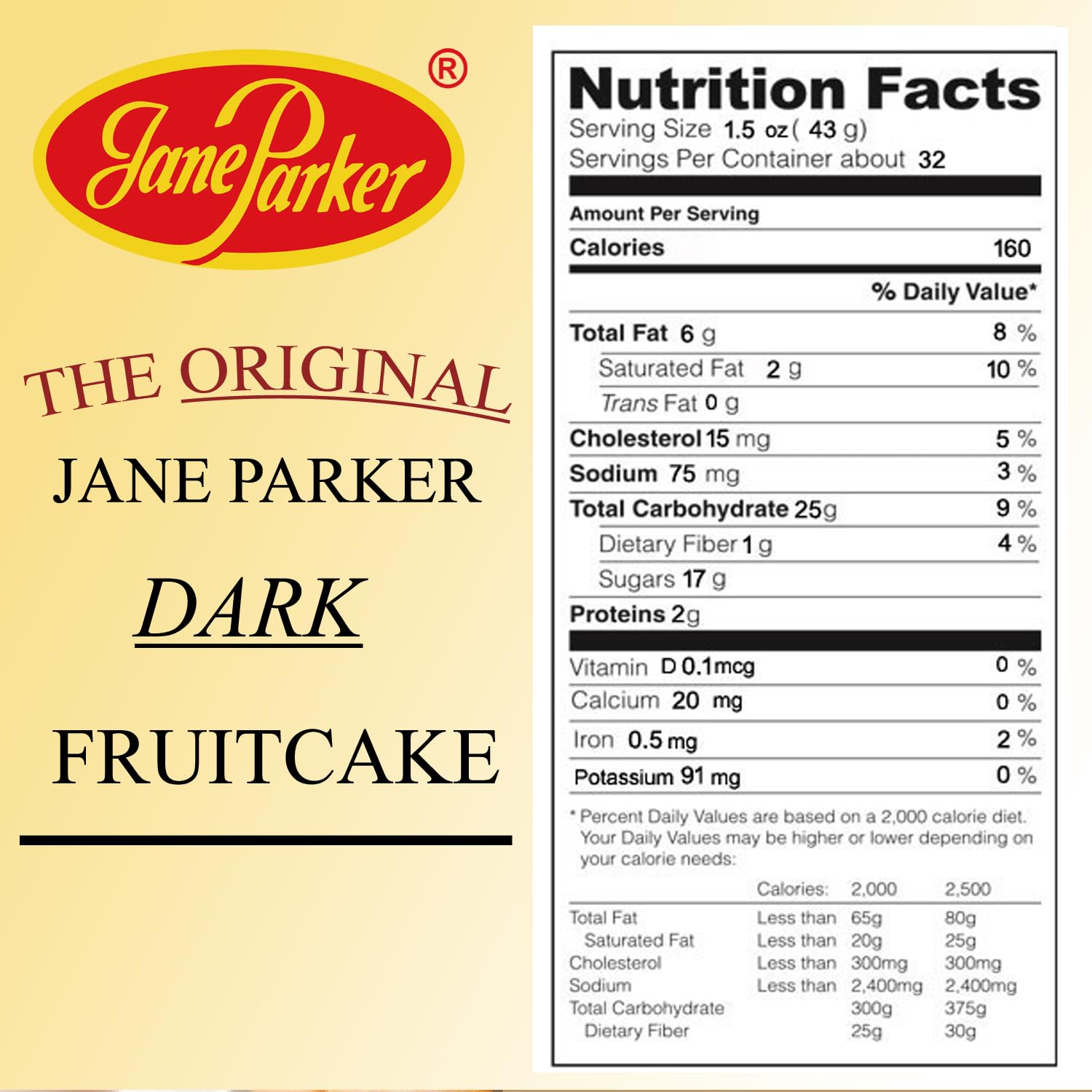 Jane Parker Fruitcake Dark Fruit Cake 3 Pound (48 Ounce) Ring in a Collectible Holiday Tin (Colors may vary) -Holiday Cake-Christmas Cake-The Best