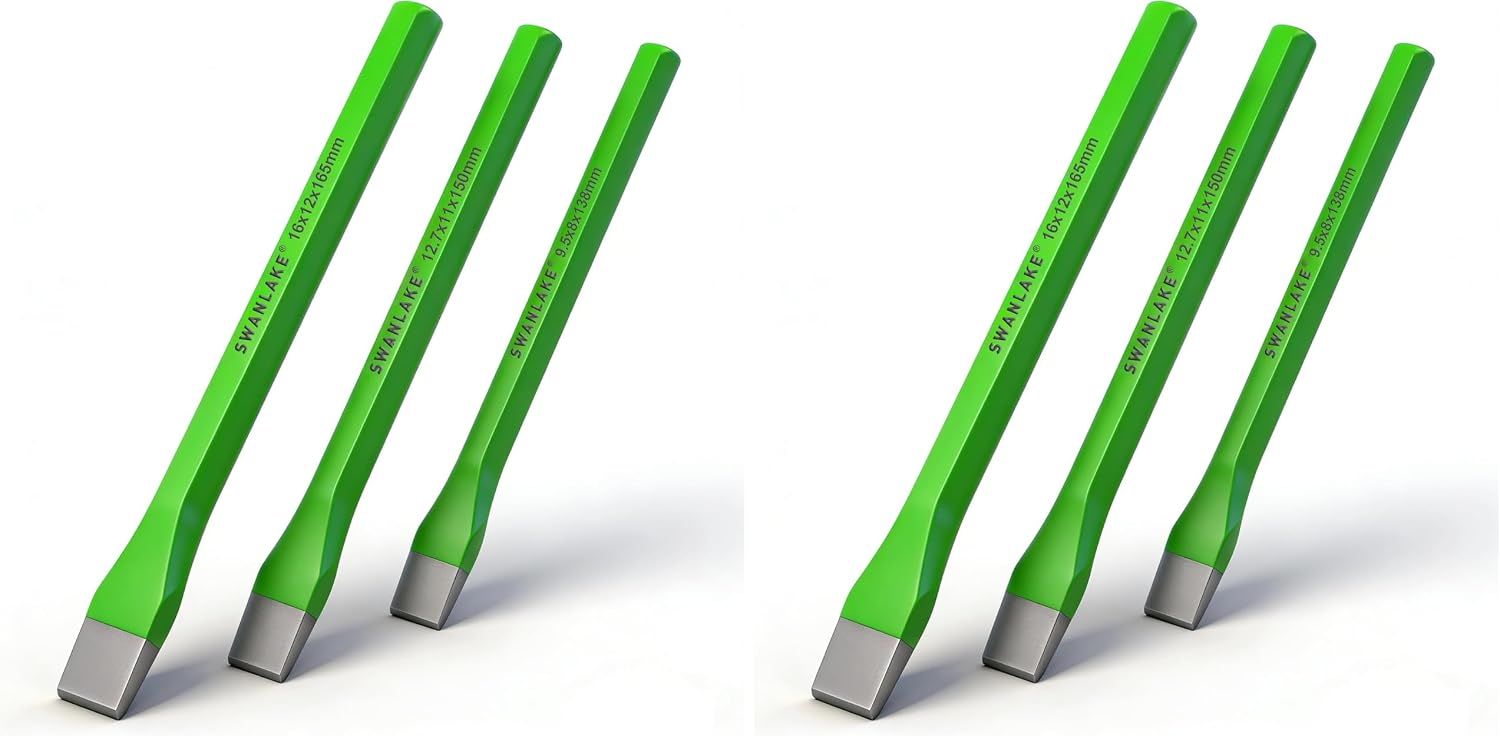 16-Piece Precision Punch & Chisel Set - Taper Punch, Pin Center Punch, Cold Chisels & Gauge for Versatile Applications
