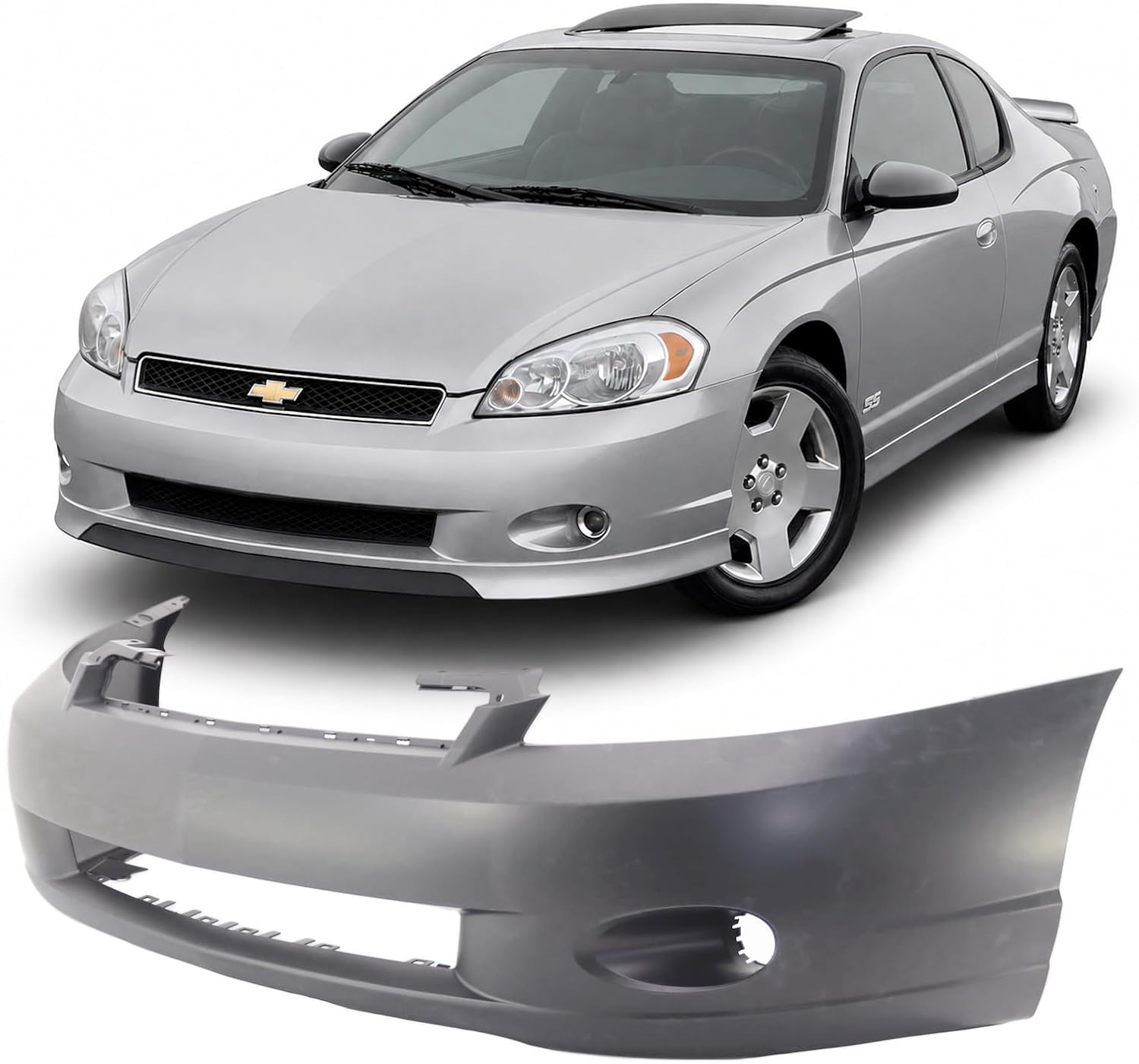 FitParts Compatible with Chevrolet Malibu 1997–2005 Front Bumper Cover