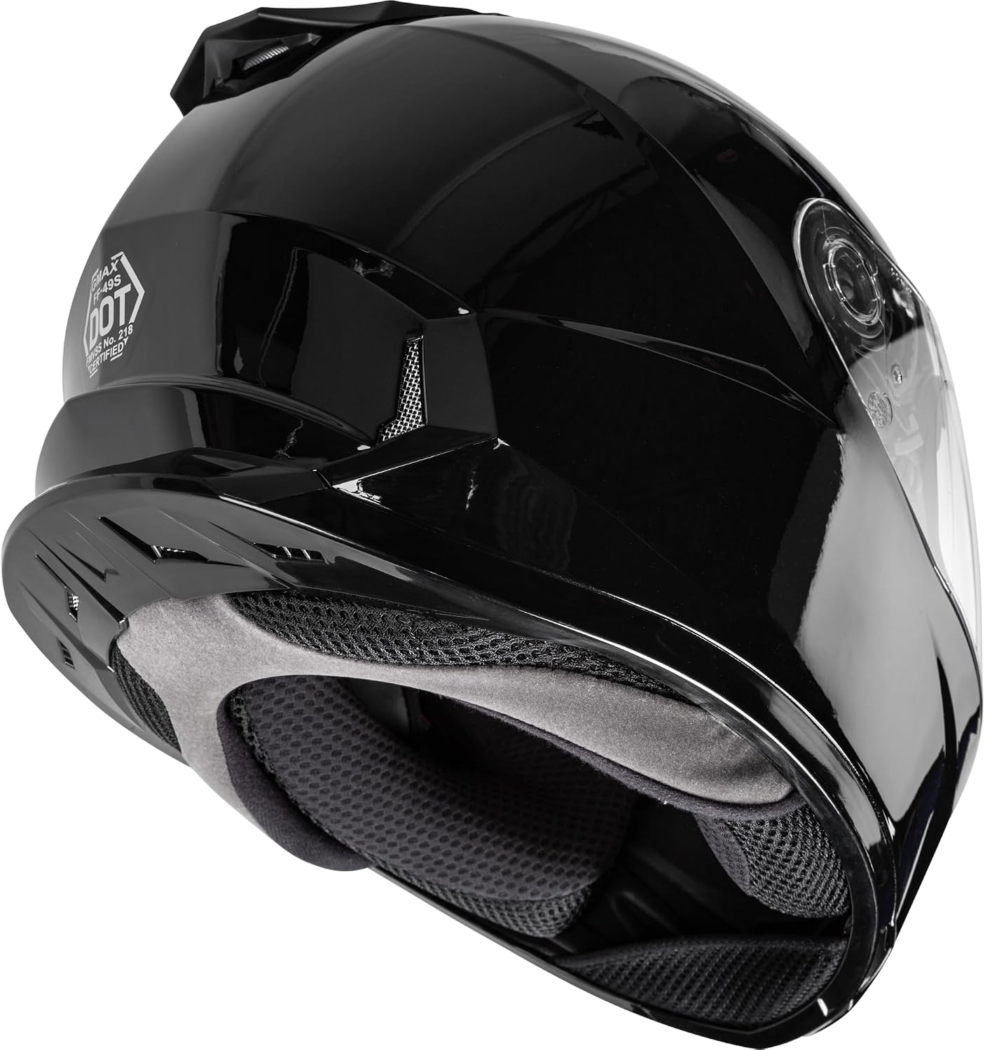 GMAX FF-49S Full-Face Helmet w/Electric Shield (Black, 2X-Large) - FMVSS 218 Approved
