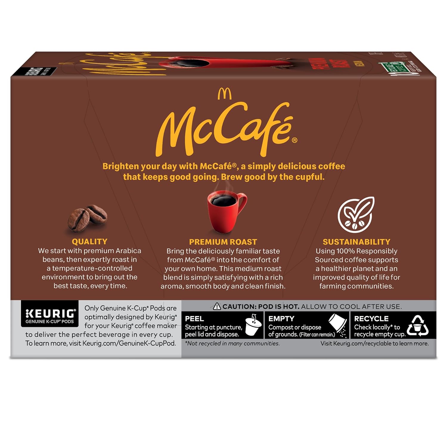 McCafe Premium Roast Coffee, Single Serve Keurig K-Cup Pods, Medium Roast, 84 Count