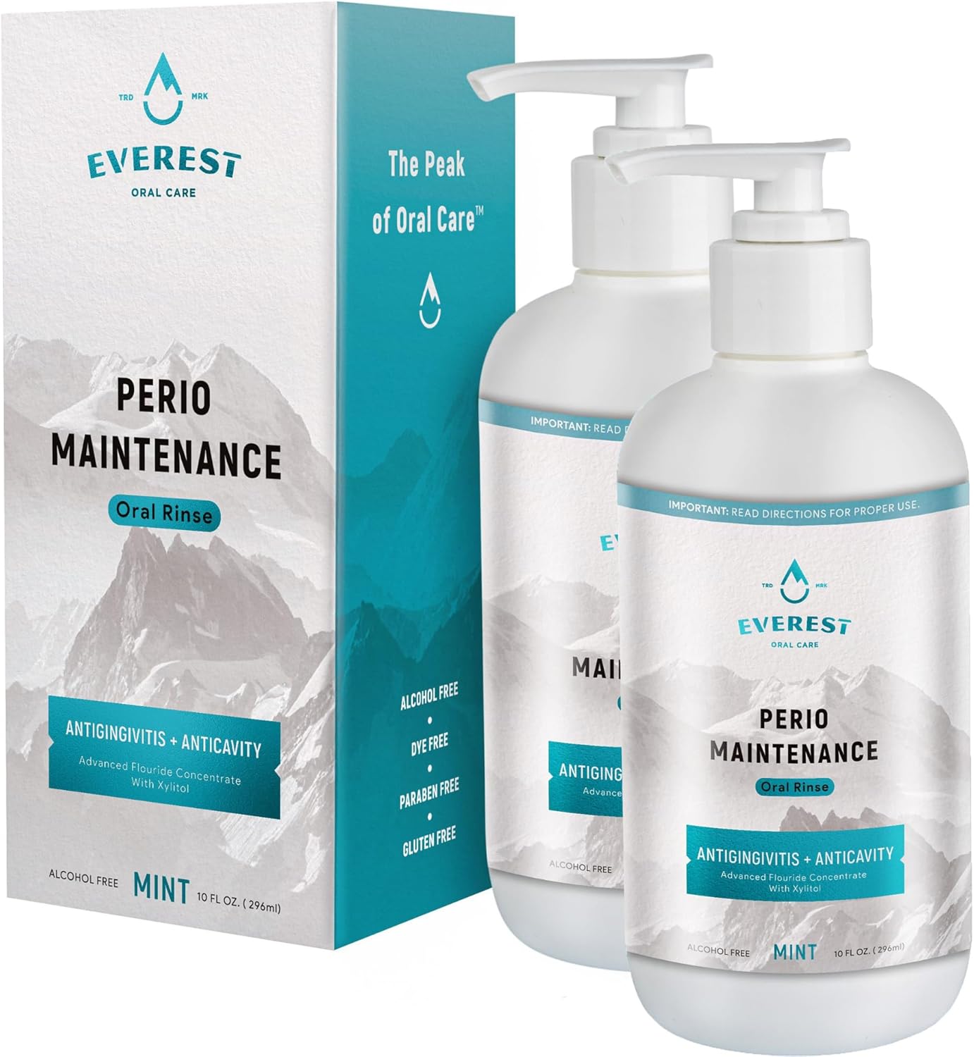 Perio Maintenance Alcohol Free Mouthwash – Concentrated Mouthwash for Bad Breath, Plaque, Sensitive Teeth