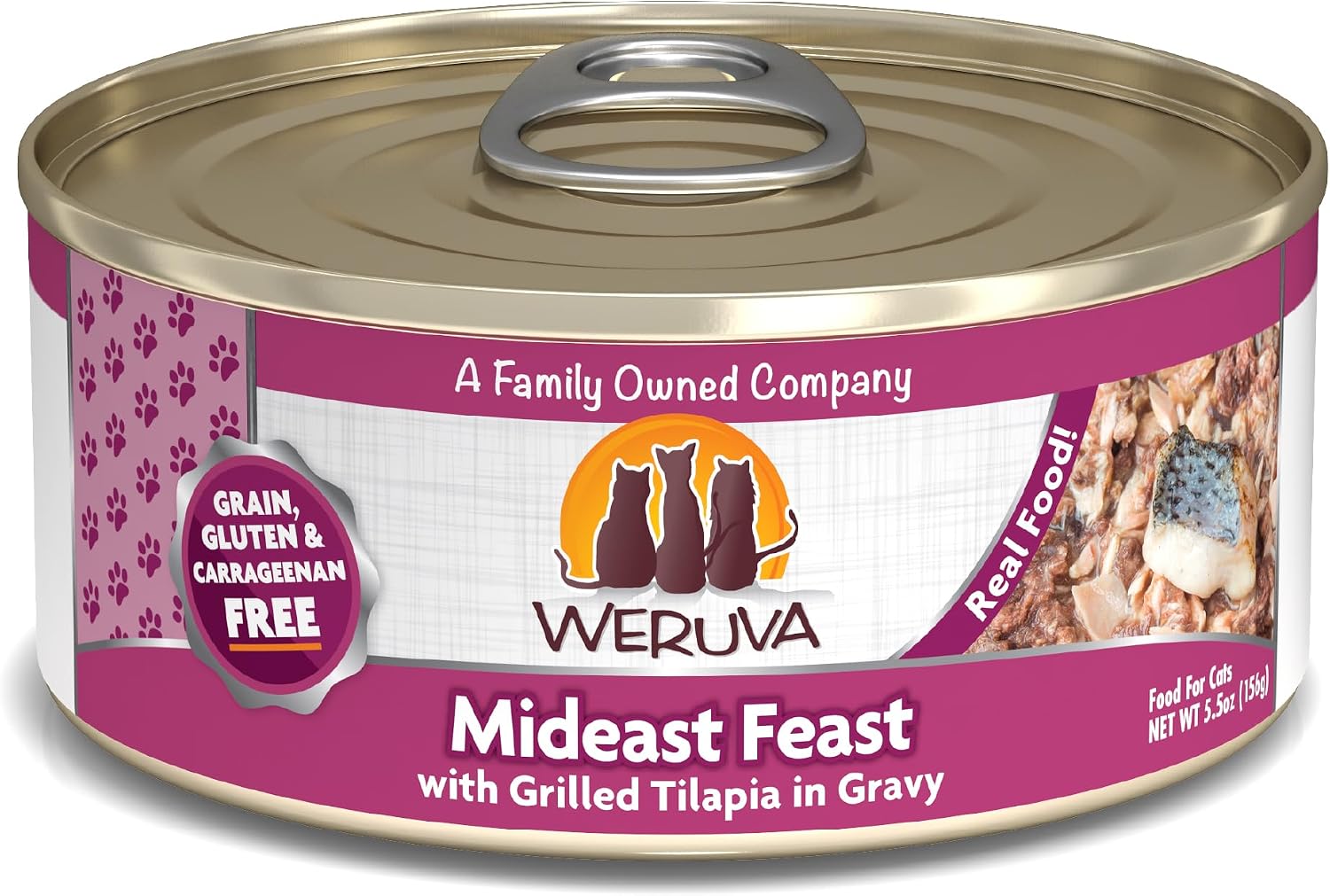 Weruva Classic Cat Food, Paw Lickin’ Chicken with Chicken Breast in Gravy, 3oz Can (Pack of 24)