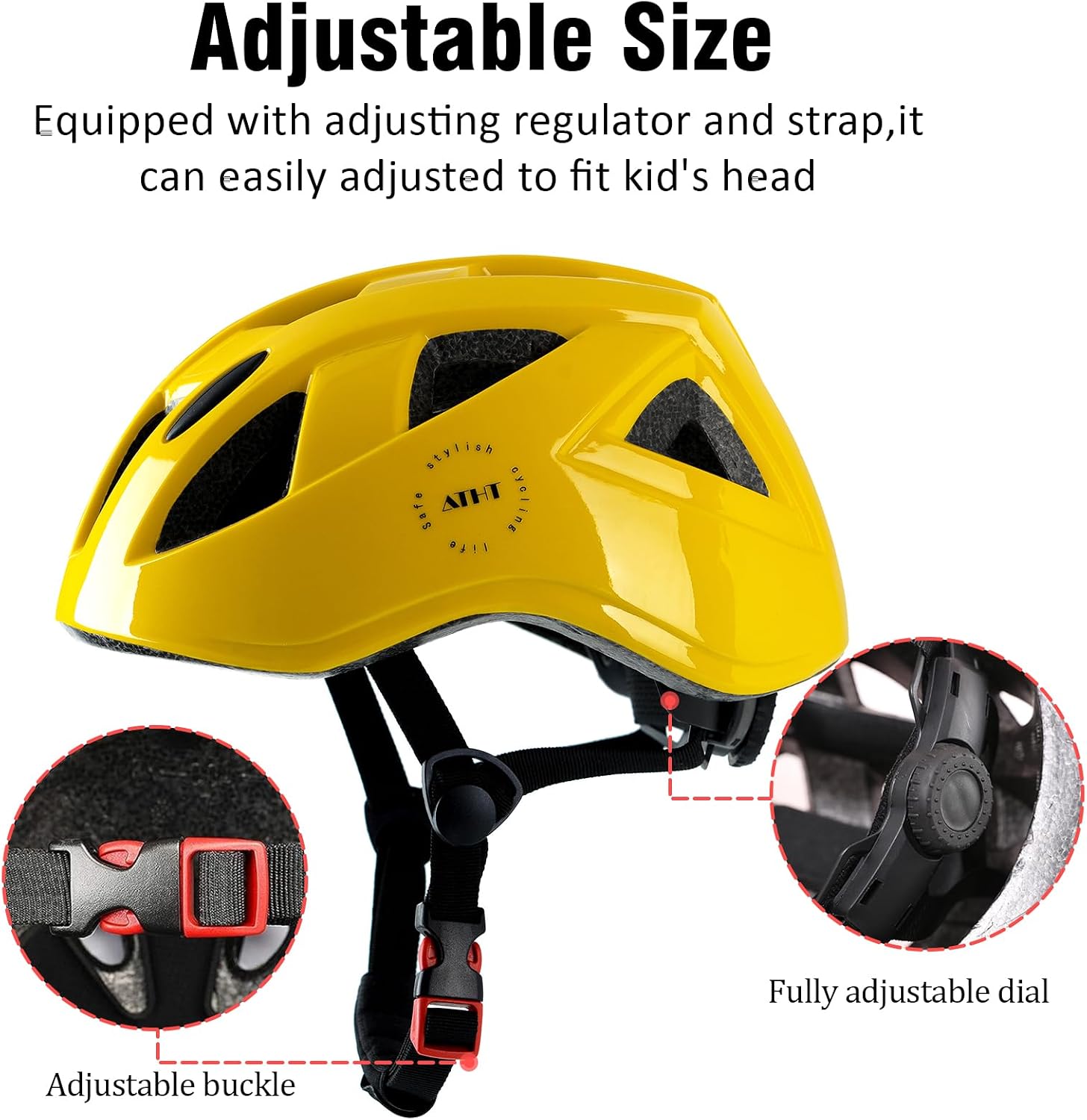Kids Bike Helmet,2 Sizes for Youth Child Girls & Boys
