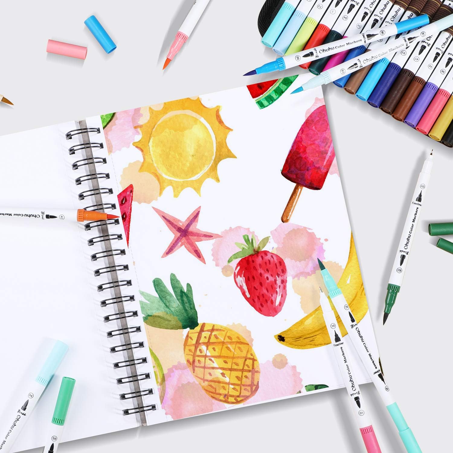 Ohuhu 7"x10" Marker Paper Pad Art Sketchbook for Drawing and Sketching