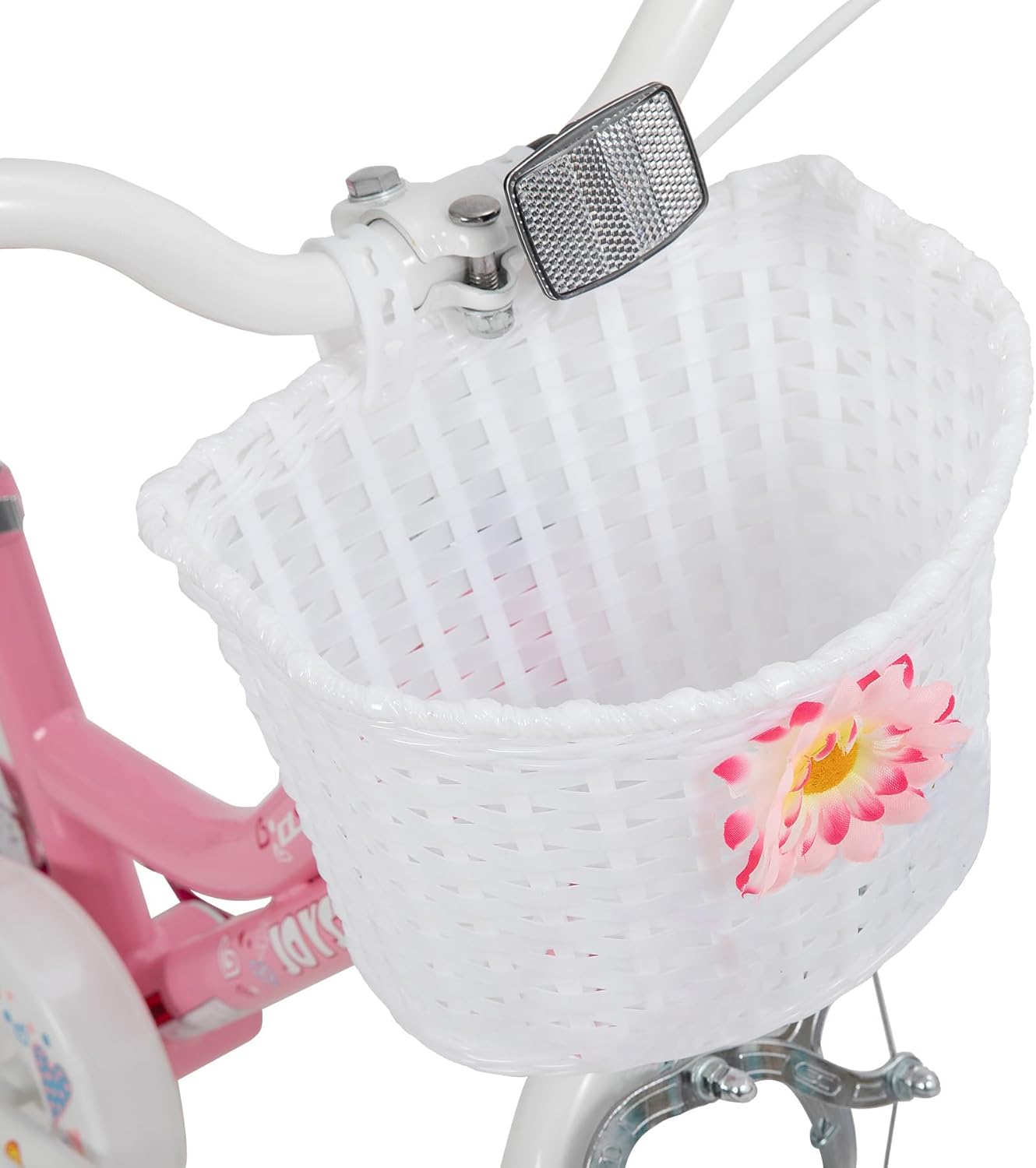JOYSTAR Angel Girls Bike for Toddlers and Kids Ages 2-12 Years | 12-20 Inch Kids Bike with Training Wheels & Basket, 20 24“ Bicycle with Kickstand