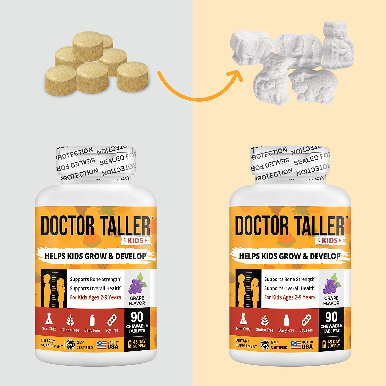 NuBest Doctor Taller Kids - Support Bone Strength with Multivitamins, Multiminerals