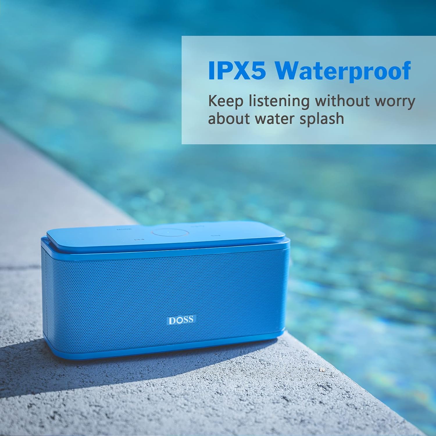 DOSS SoundBox Touch Wireless Bluetooth Speaker-12W HD Sound with Rich Bass