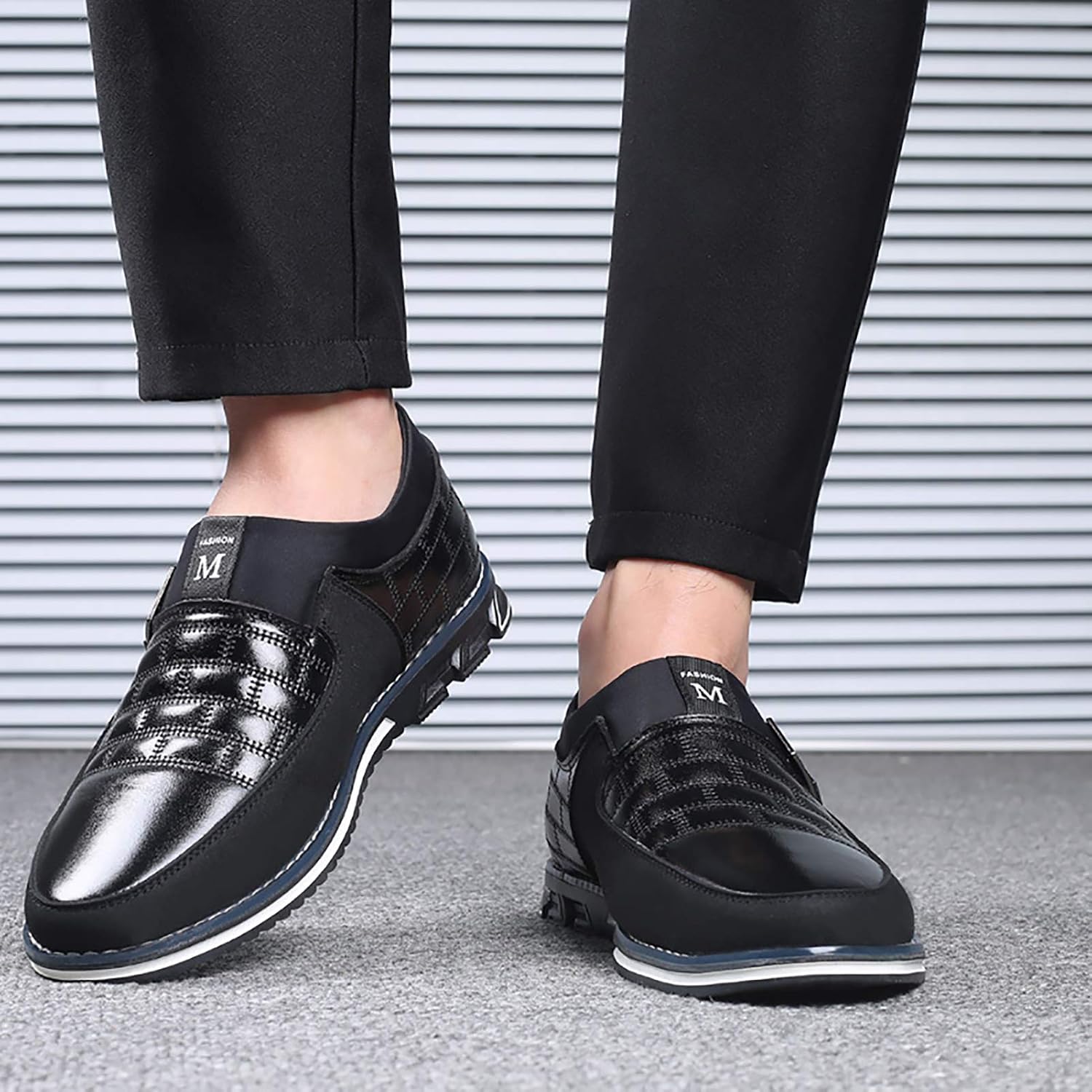 COSIDRAM Mens Casual Shoes Dress Sneakers Loafers Comfort Walking Shoes | Lightweight slip-on for hassle-free wear. Cloud-like comfort, sock-friendly fit for daily & semi-formal occasions.