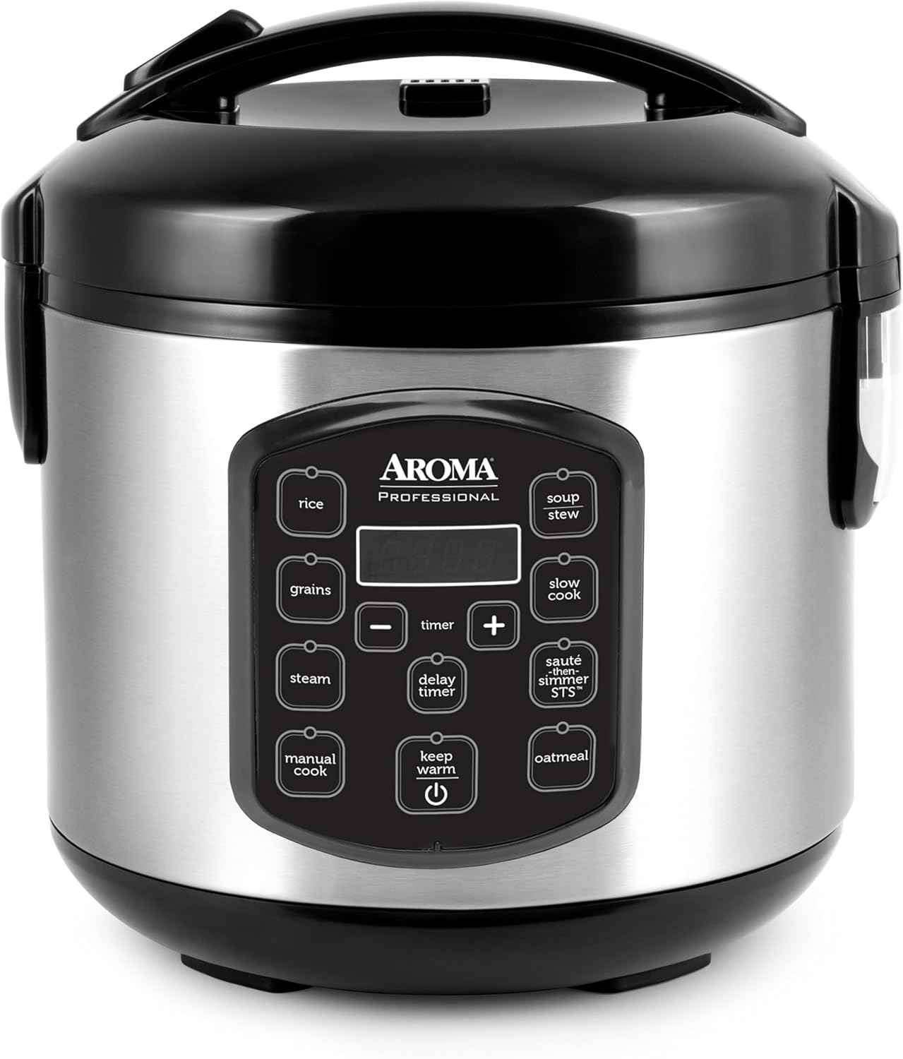 Aroma Housewares 8-Cup (Cooked) (4-Cup UNCOOKED) Digital Rice Cooker and Food Steamer (ARC-914D),White