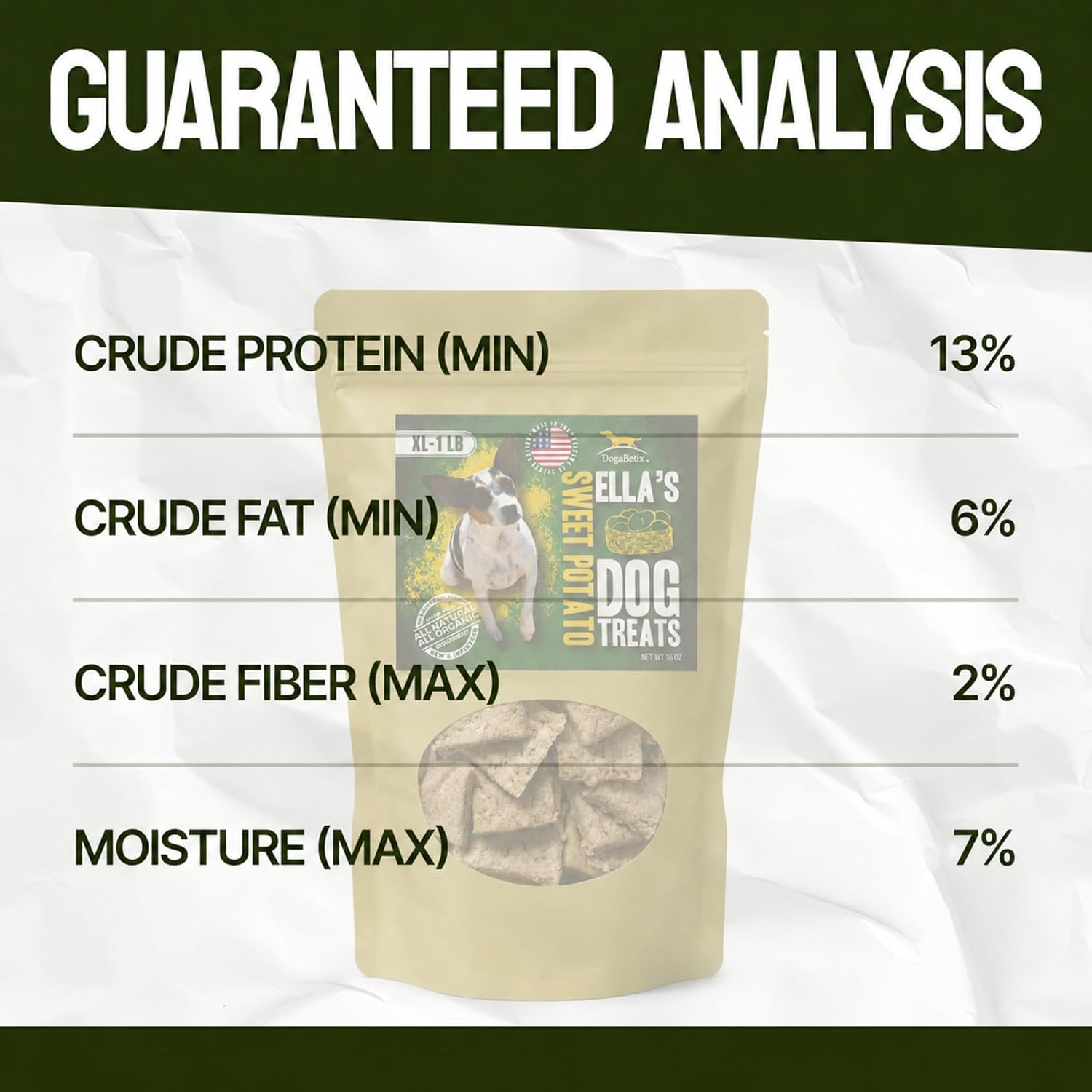 Ella's Diabetic Dog Treats Chicken (8oz) - Low Glycemic Ingredients - Vet Approved - Made in USA by Owners of Diabetic Dogs - Developed to Help Keep Glucose Levels Stable