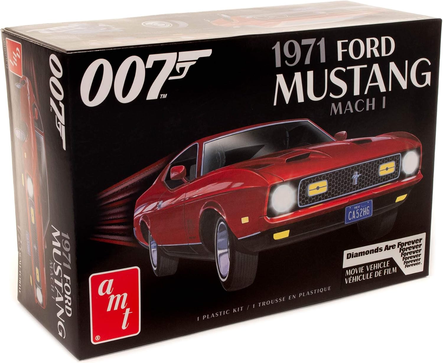 AMT James Bond 1971 Ford Mustang Mach I 1:25 Scale Model Kit (AMT1187M)