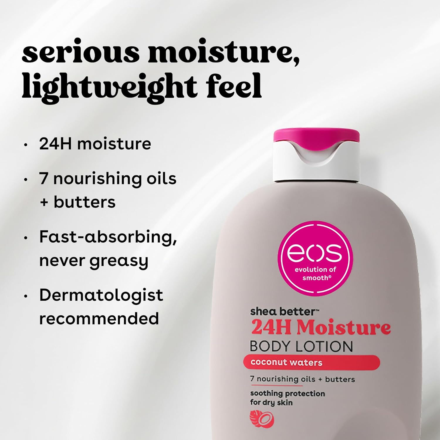 eos Shea Better 24H Moisture Body Lotion- Pomegranate Raspberry, 16 fl oz