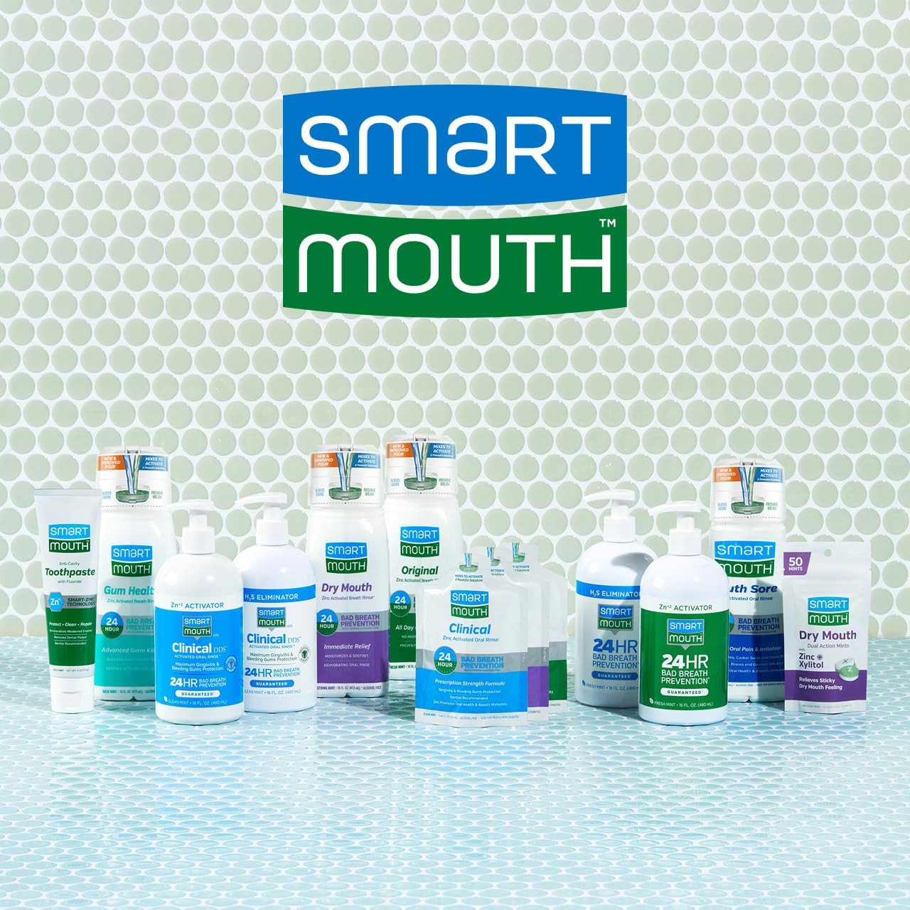 SmartMouth Anti-Cavity + Zinc Toothpaste - Fluoride Toothpaste for Cavity Prevention - Remineralizes Enamel - Sensitive Whitening - Alcohol-Free
