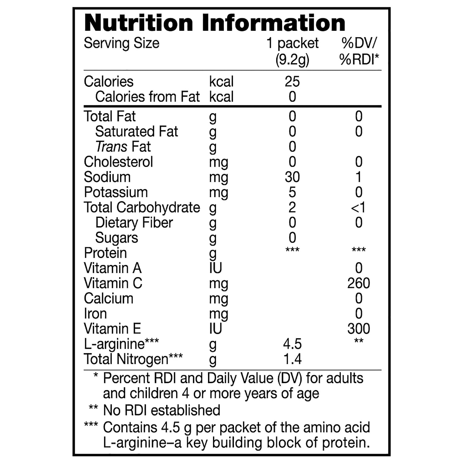 Nestle Arginaid Oral Supplement Orange 0.32 oz. Packet 14 Ct