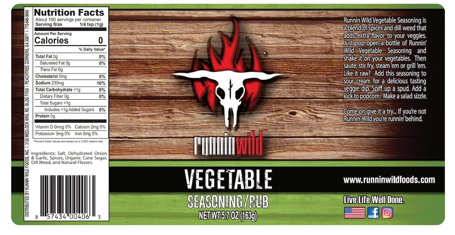 Gourmet Brisket Seasoning | Brisket Rub for Smoker or Grill | No Artificial Flavors | No MSG added | Runnin’ Wild Foods, 6.4 ounces