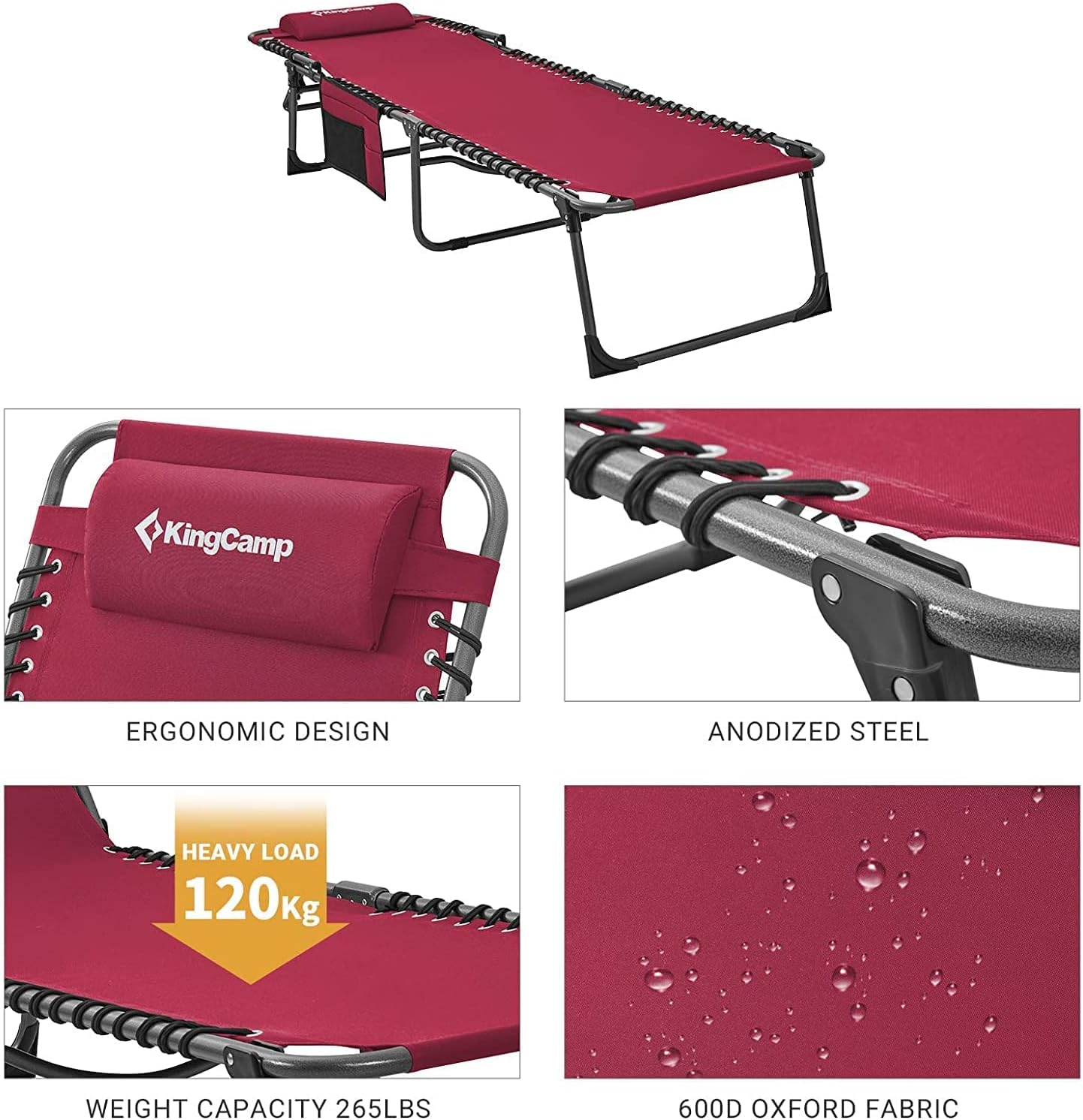 KingCamp Lounge Chair Outdoor