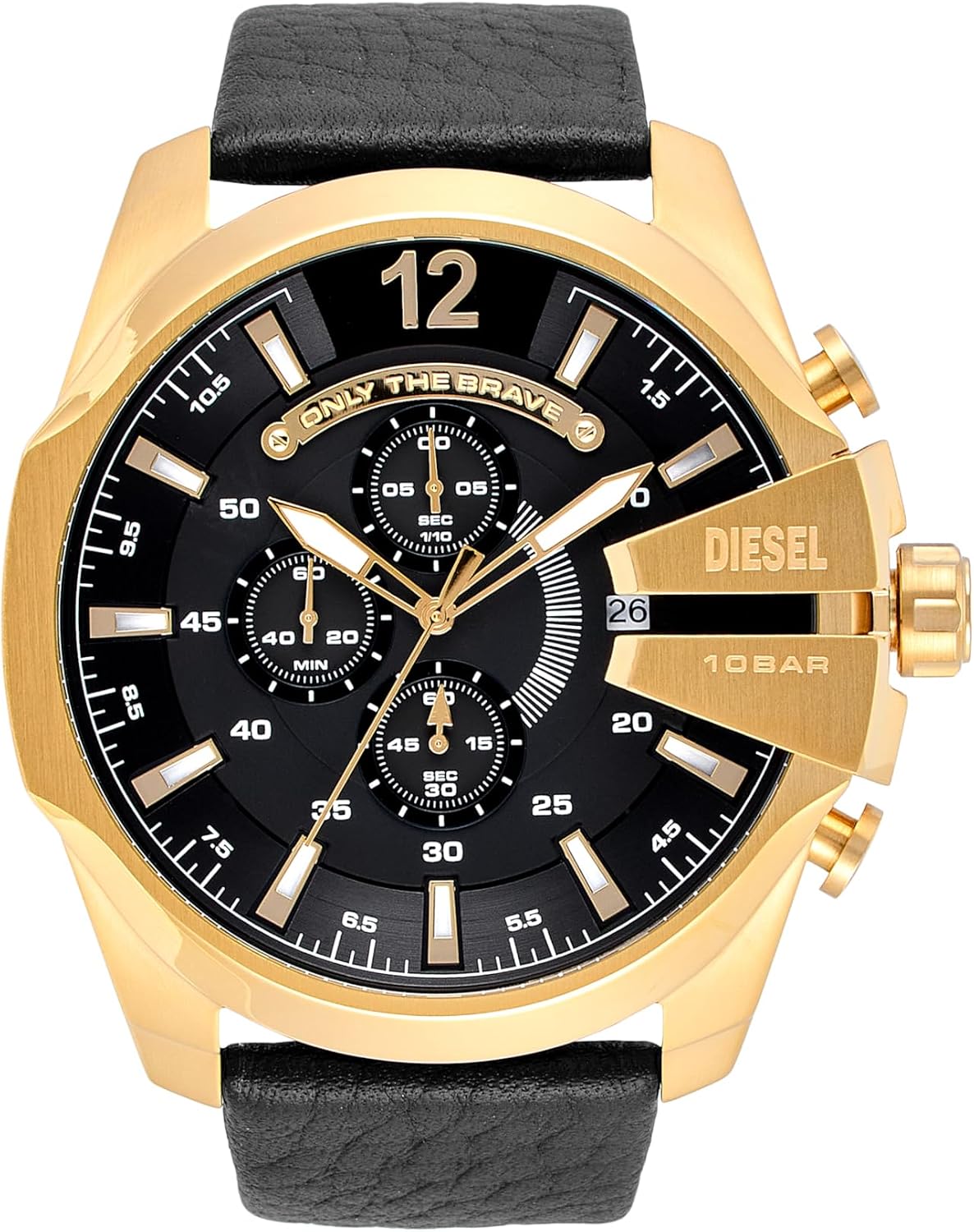 Diesel Mega Chief Watch for Men, Chronograph Men's Watch