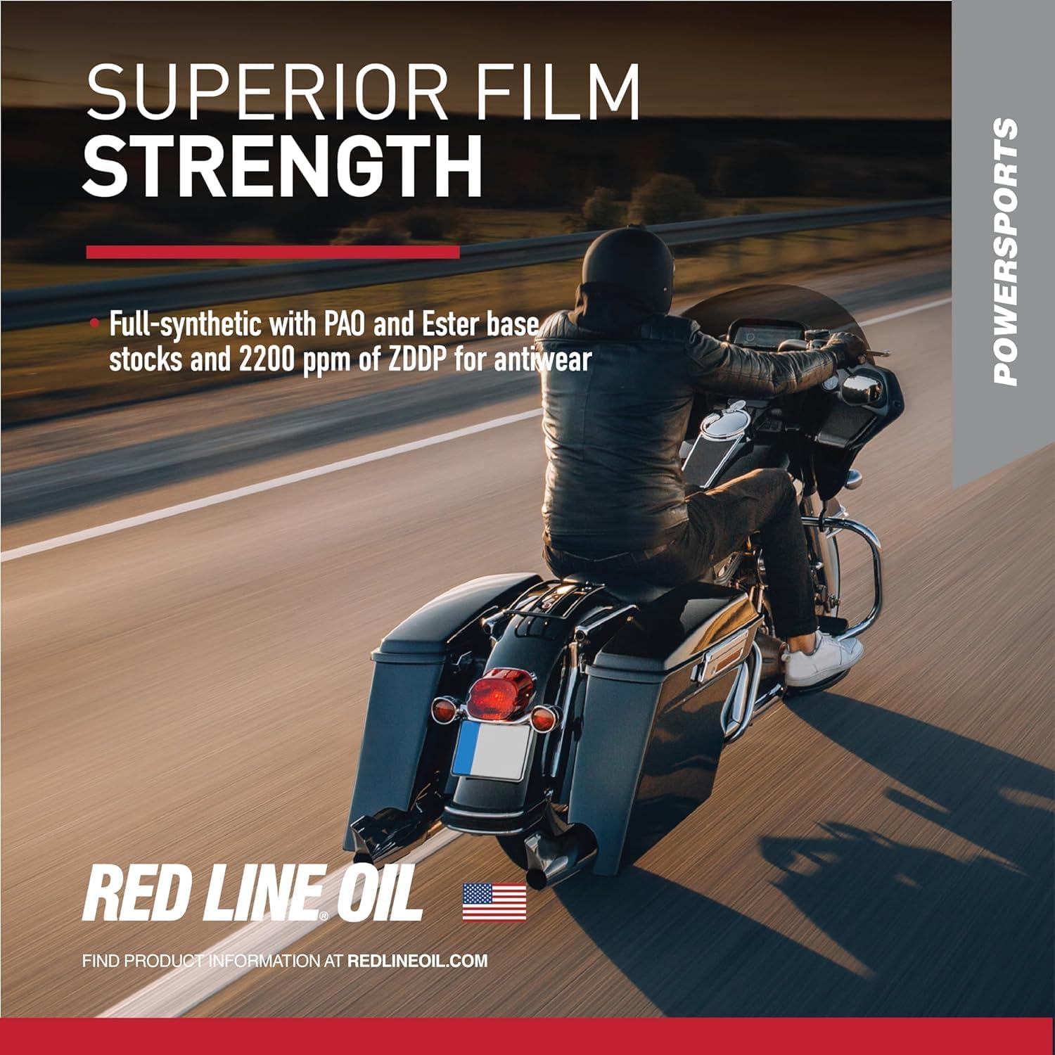 Red Line 42504 20W50 Motorcycle Oil Synthetic - 4 Quarts