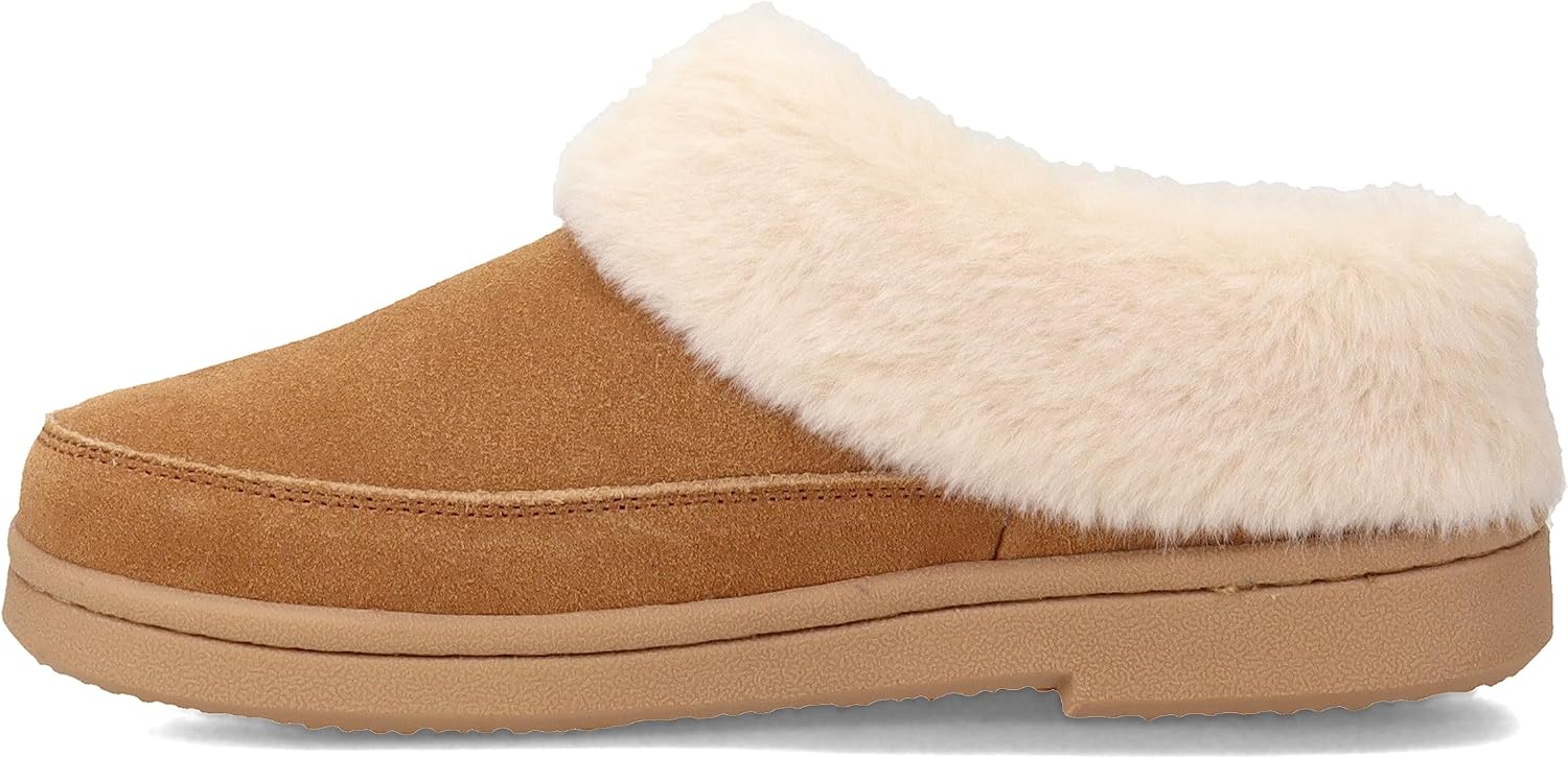 Clarks Womens Faux Fur Lined Clog Slippers Warm Cozy Indoor Outdoor Plush Slipper for Women