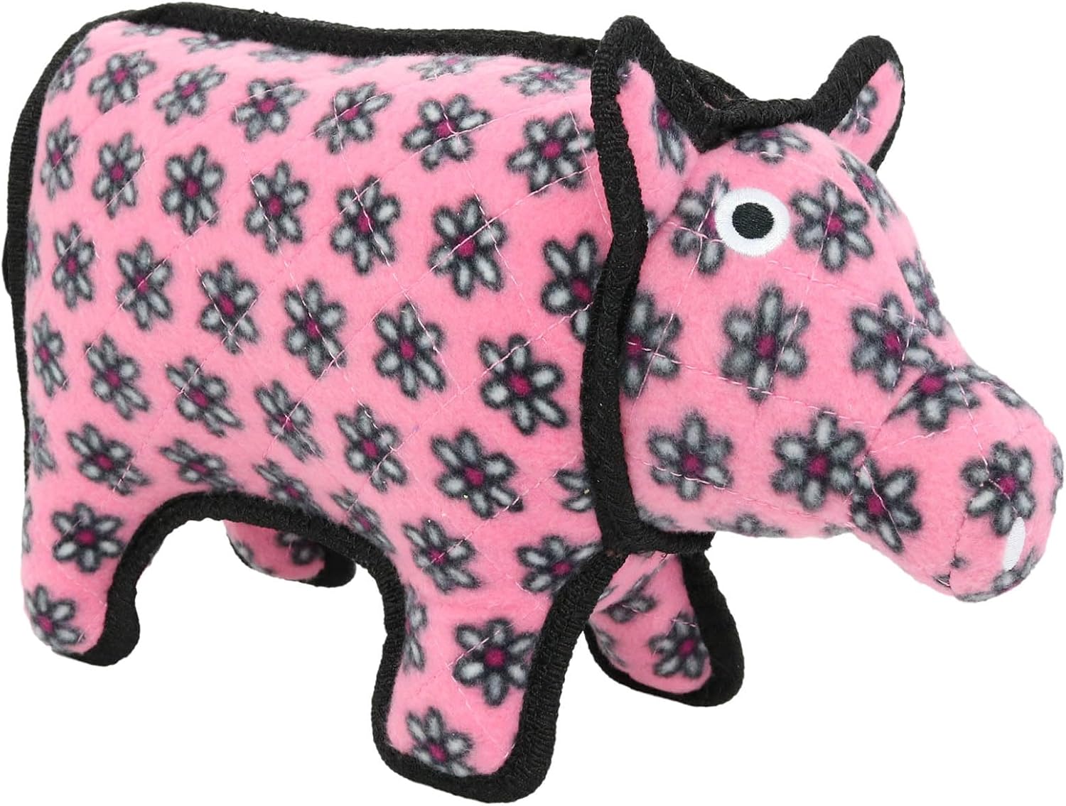 TUFFY® : Cow Dog Toy: Ultra Durable Plush Toy with Multiple Layers & Reinforced Seams, Washable and Floats, Original Construction