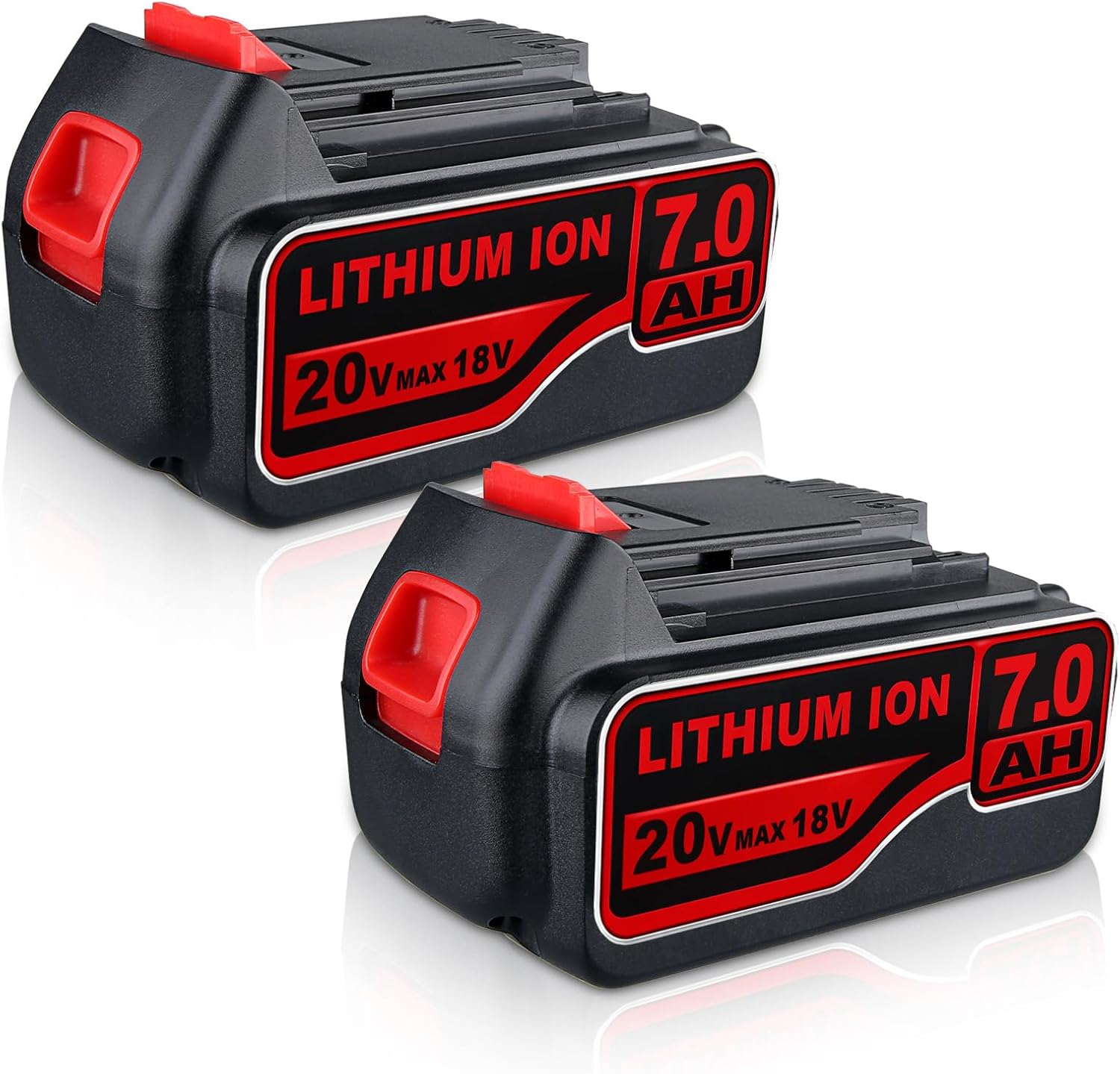 VANTTECH 2Packs 3.8Ah LBXR20 Replacement for Black and Decker 20v Battery