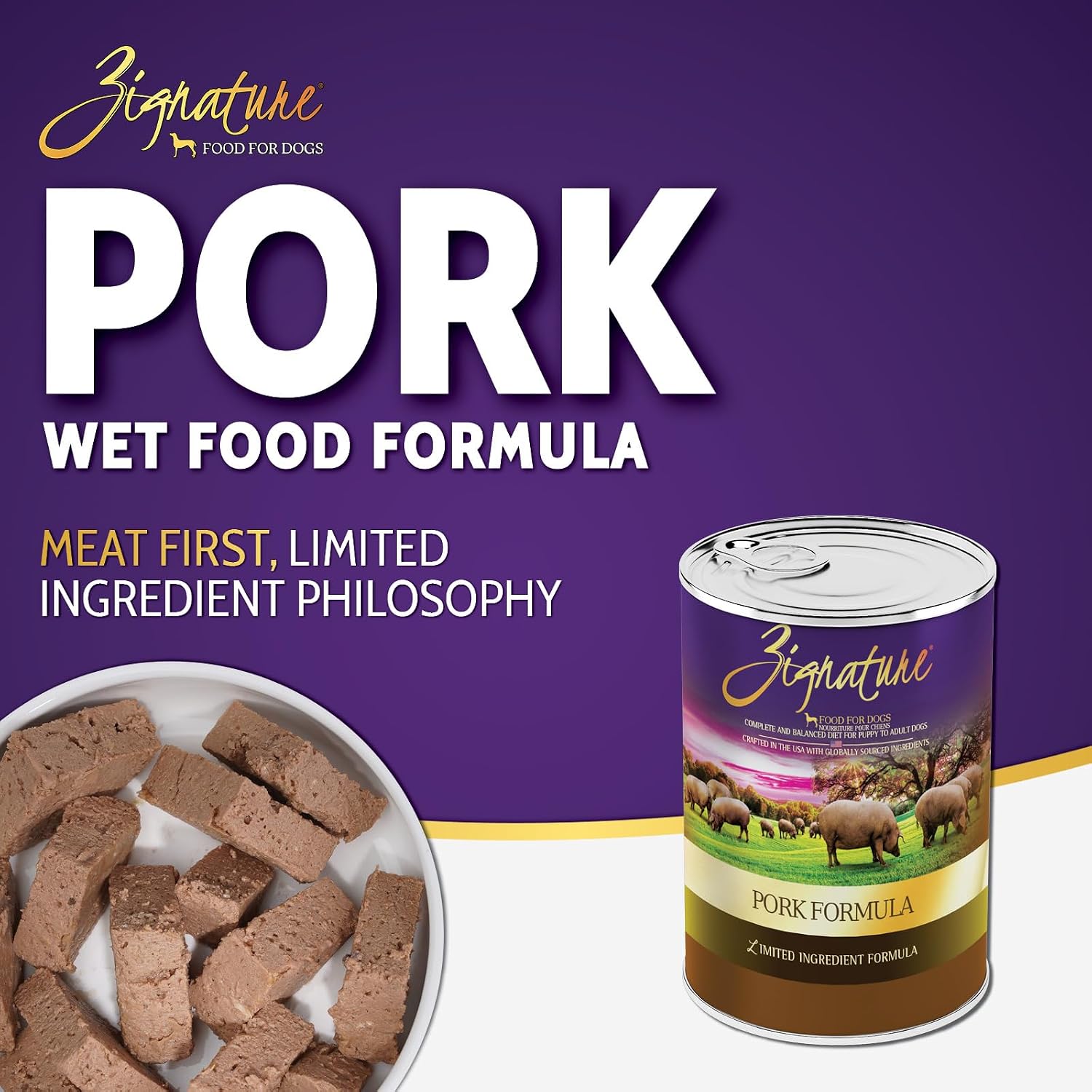 Zignature Turkey Formula Grain-Free Wet Dog Food 13oz, case of 12