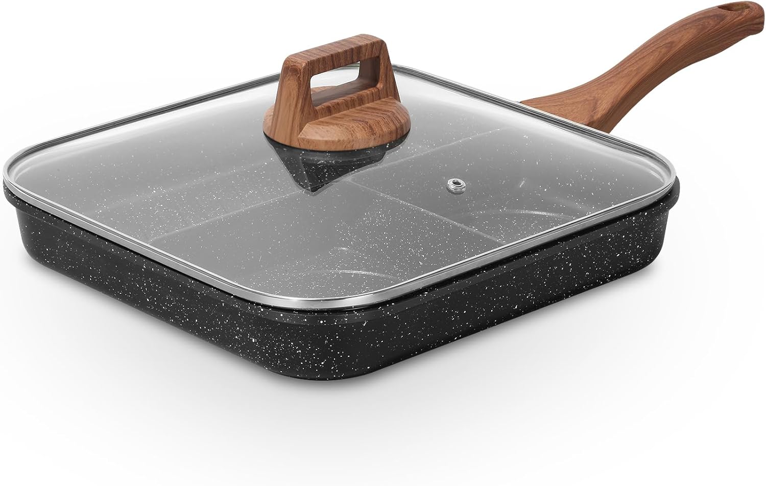 ESLITE LIFE Nonstick Grill Pan for Stove Tops, Versatile Griddle with Pour Spouts