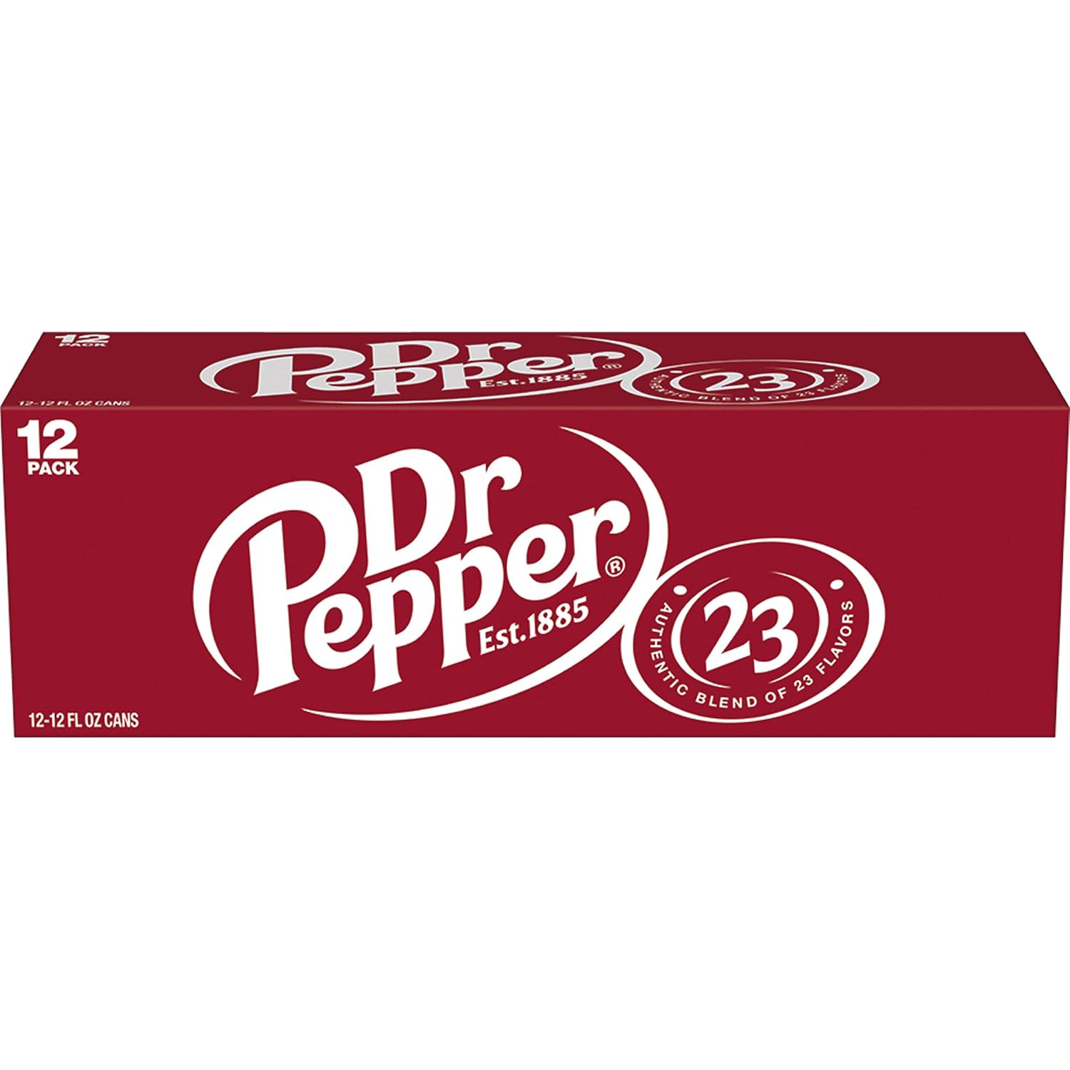 Diet Dr Pepper Soda, 12 fl oz cans, pack of 12