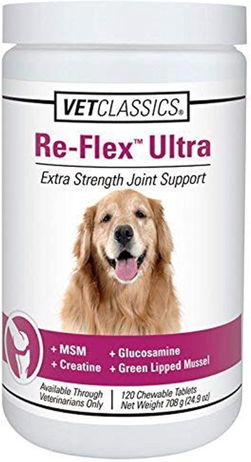 Re-Flex Ultra Extra-Strength Joint Support Dog Supplement – Includes MSM, Creatine, Glucosamine