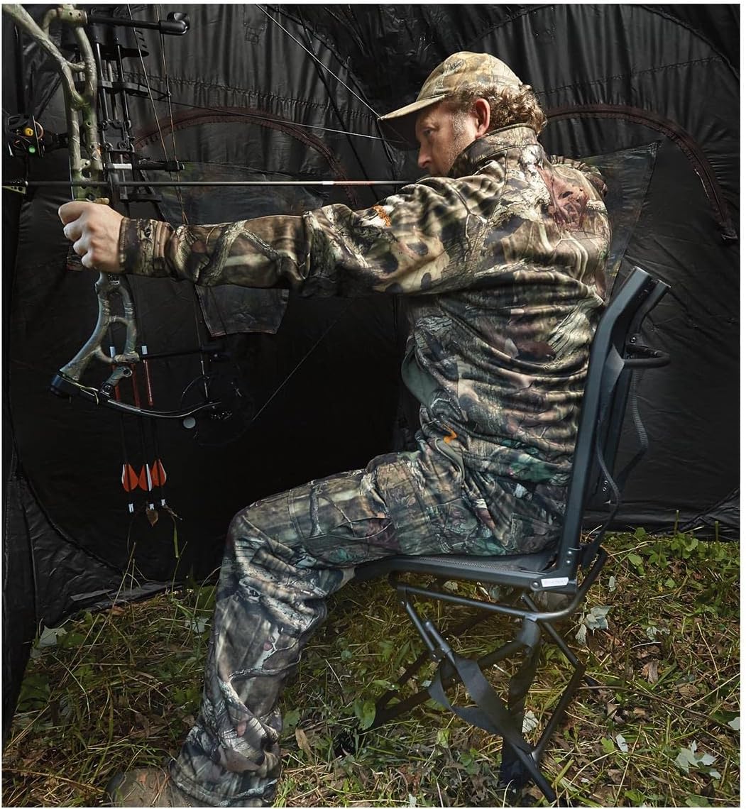 Guide Gear 360º Swivel Hunting Blind Chair, Lightweight, Portable Mesh Hunt Seat, 300-lbs Capacity