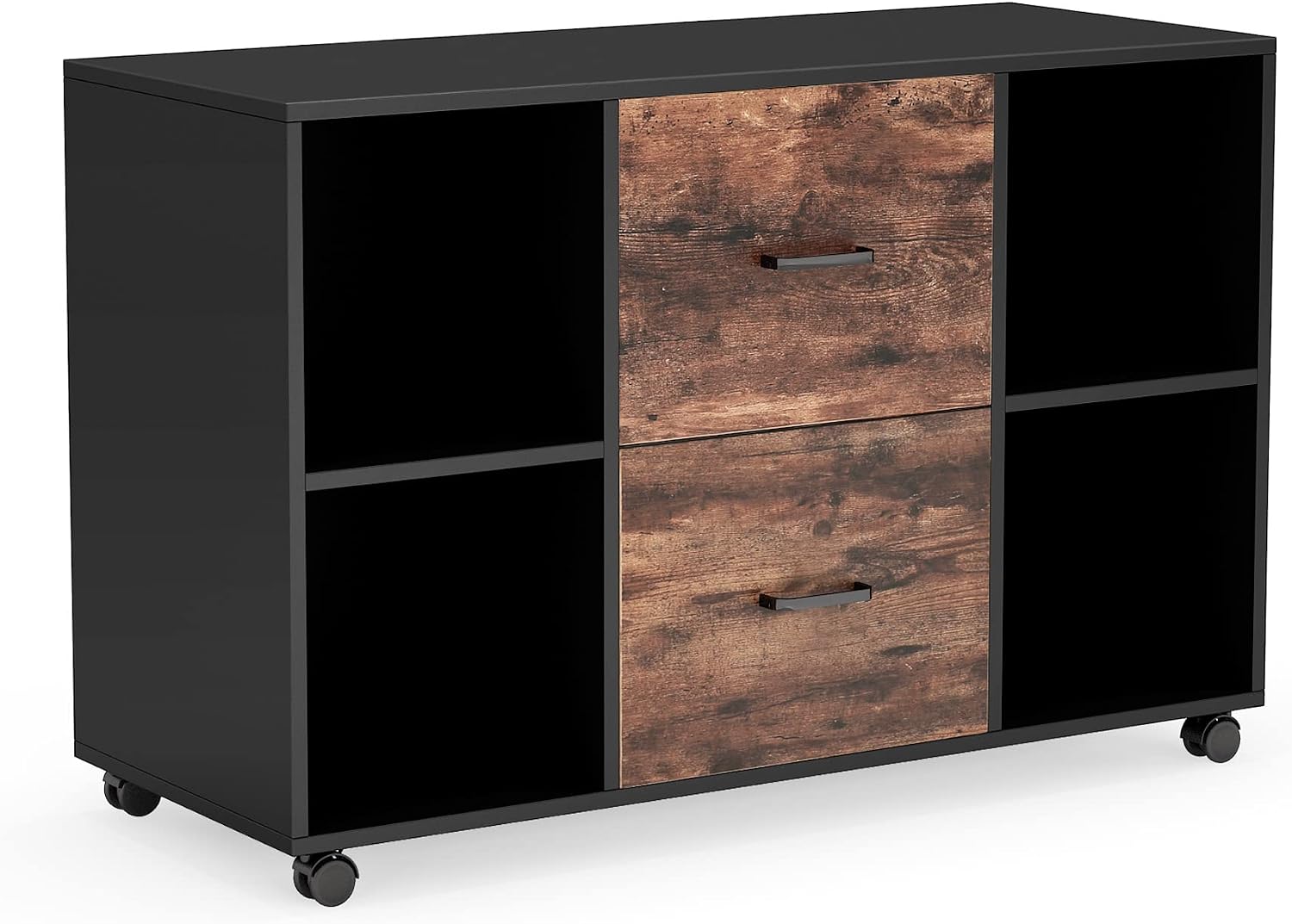 Tribesigns 2 Drawer File Cabinet, Large Mobile Lateral Filing Cabinet for Letter Size