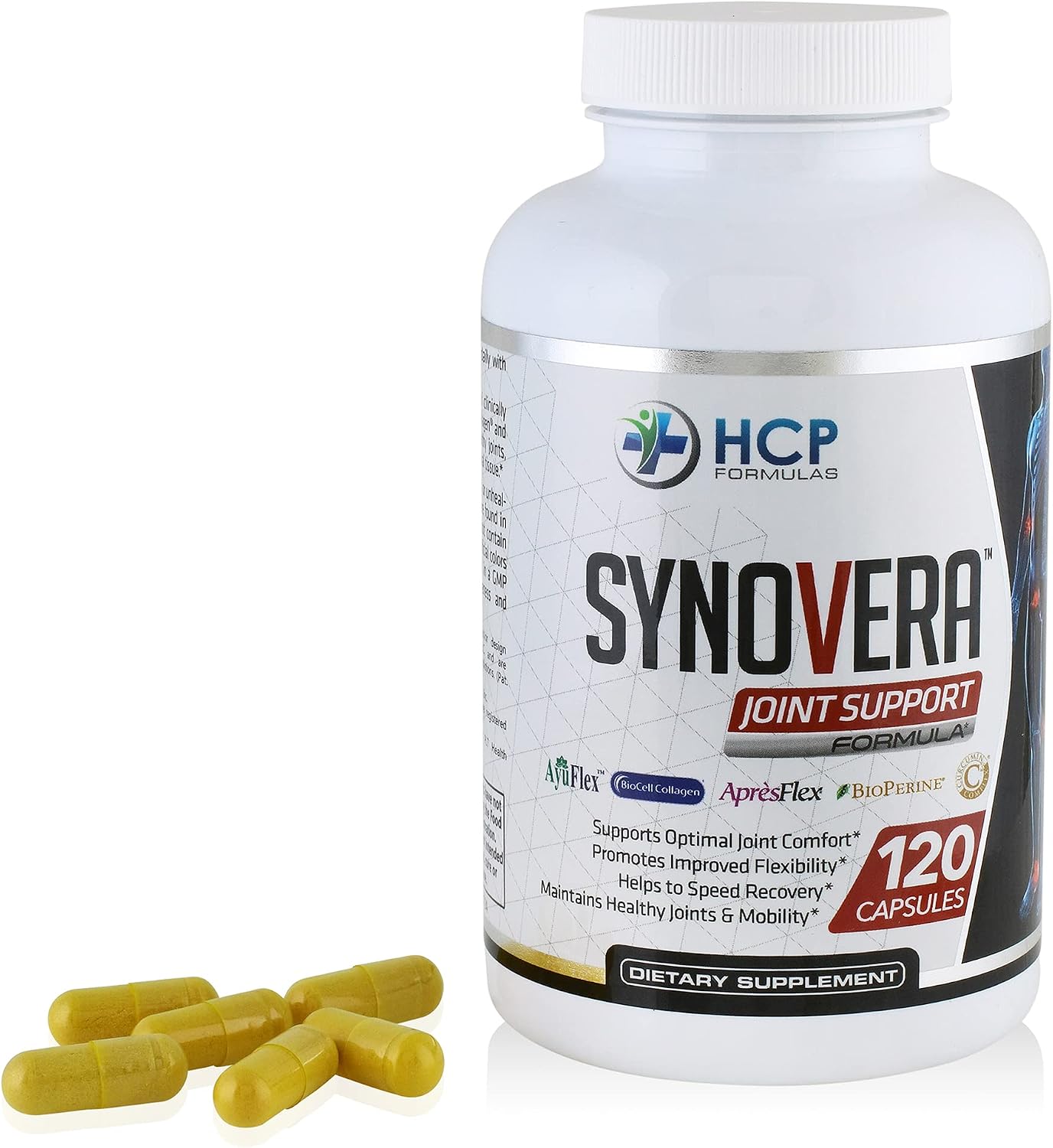 Synovera - Joint Support Complex with Turmeric Extract & Collagen - Mobility & Flexibility - Healthy Joints, Tendon, Ligament