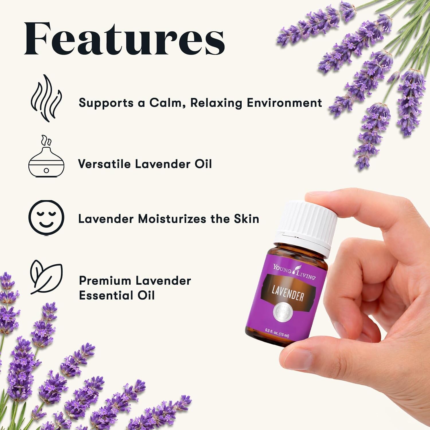Young Living Purification Essential Oil Blend, 15ml - Aromatherapy Diffuser - Ideal for Cleansing Skin - Skincare and Beauty Addition - Pure & Natural