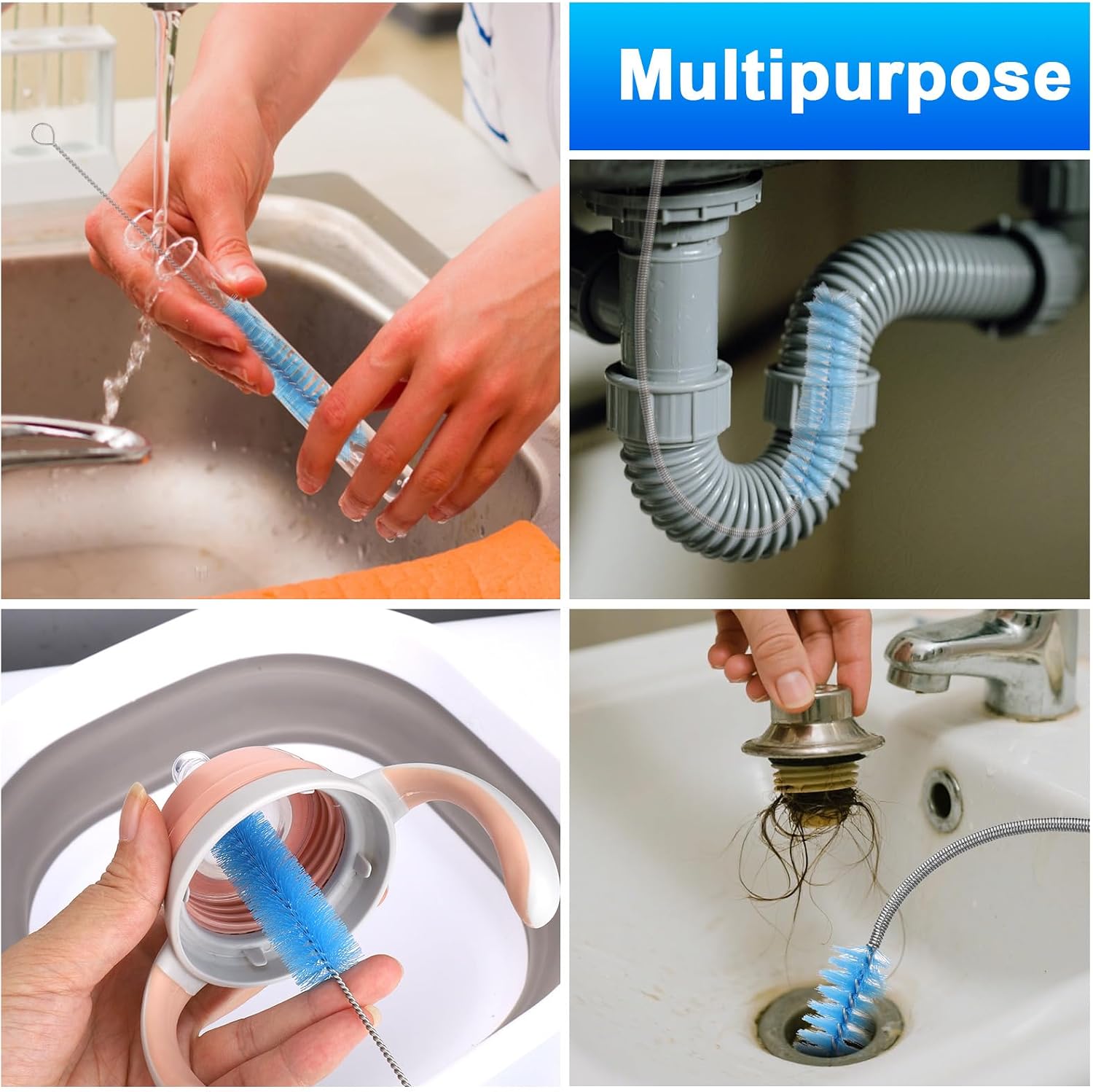 Cleaning Brush Kit for CPAP Mask, Standard 15mm-22mm Hose