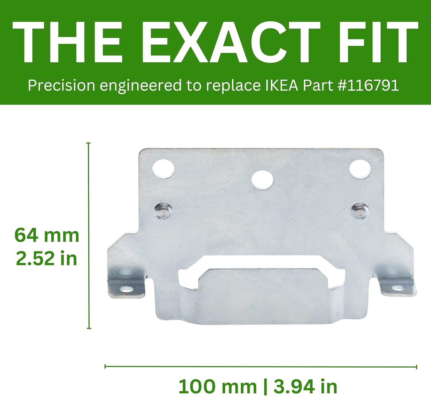 Spare Hardware Parts Replacement for IKEA Bed Frame Part 116791 (Mounting Plate - Pack of 2)