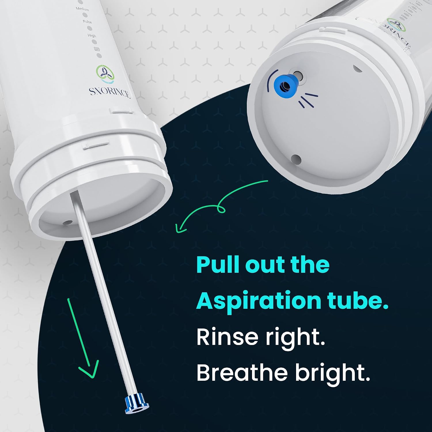 Nasal Irrigation System for Sinus Relief 30 Salt Packs 4 Rinse Modes | 4 Nozzles Portable Cordless Electric Neti Pot Nose Cleaner - Sinus Flush Kit