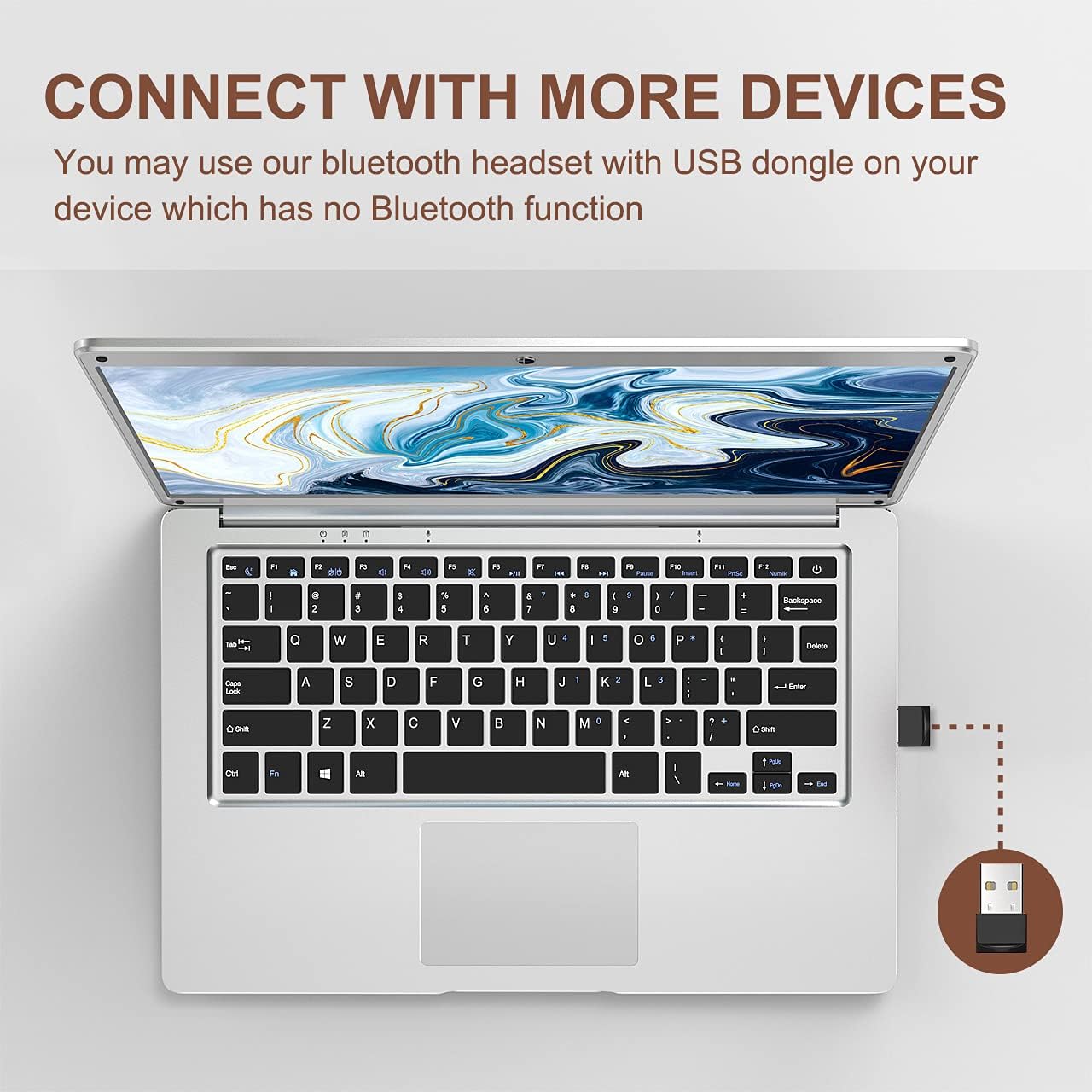 Trucker Bluetooth Headset V5.0, Wireless Headset with Noise Canceling&Mute Microphone for Cell Phones, On Ear Bluetooth Headphone for Computer
