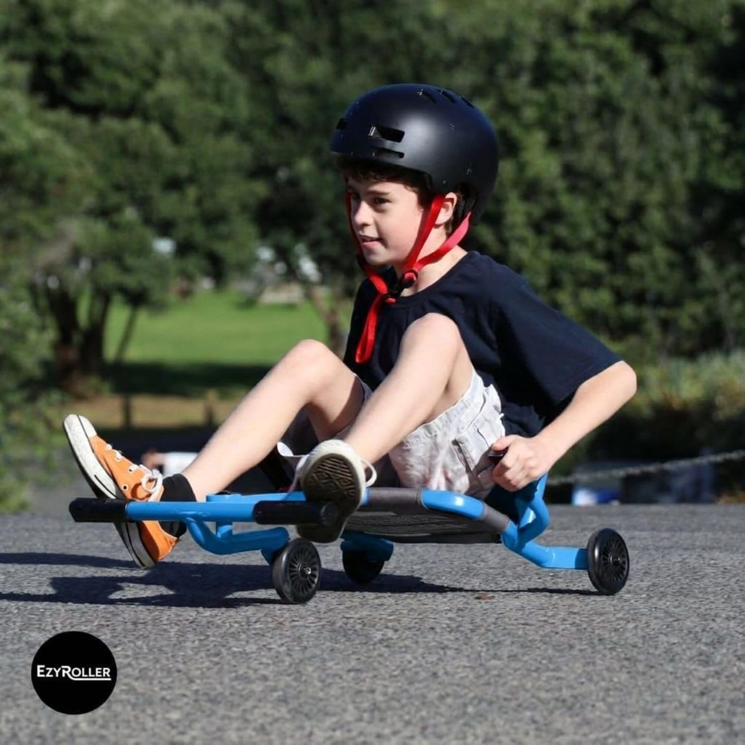 EzyRoller Classic X Ride On Toy for Kids, Ages 3-12, Up to 154 lbs - Black