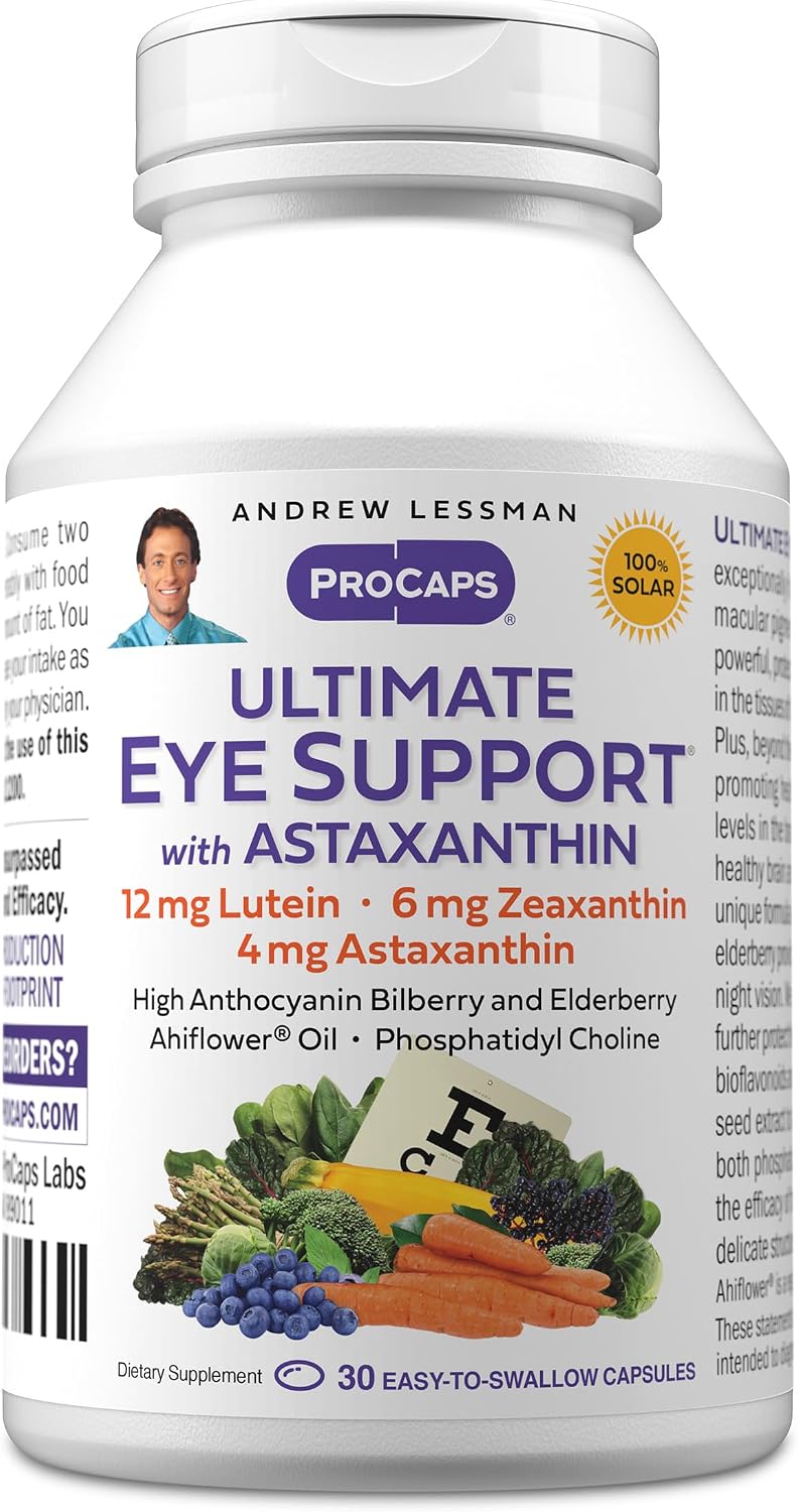 ANDREW LESSMAN Ultimate Eye Support + Astaxanthin 12mg - 30 Softgels