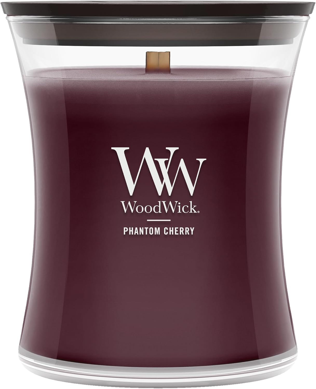 WoodWick Lavender Spa Gifts for Women and Men, 9.7 oz Medium Hourglass Candle with Crackling Wick