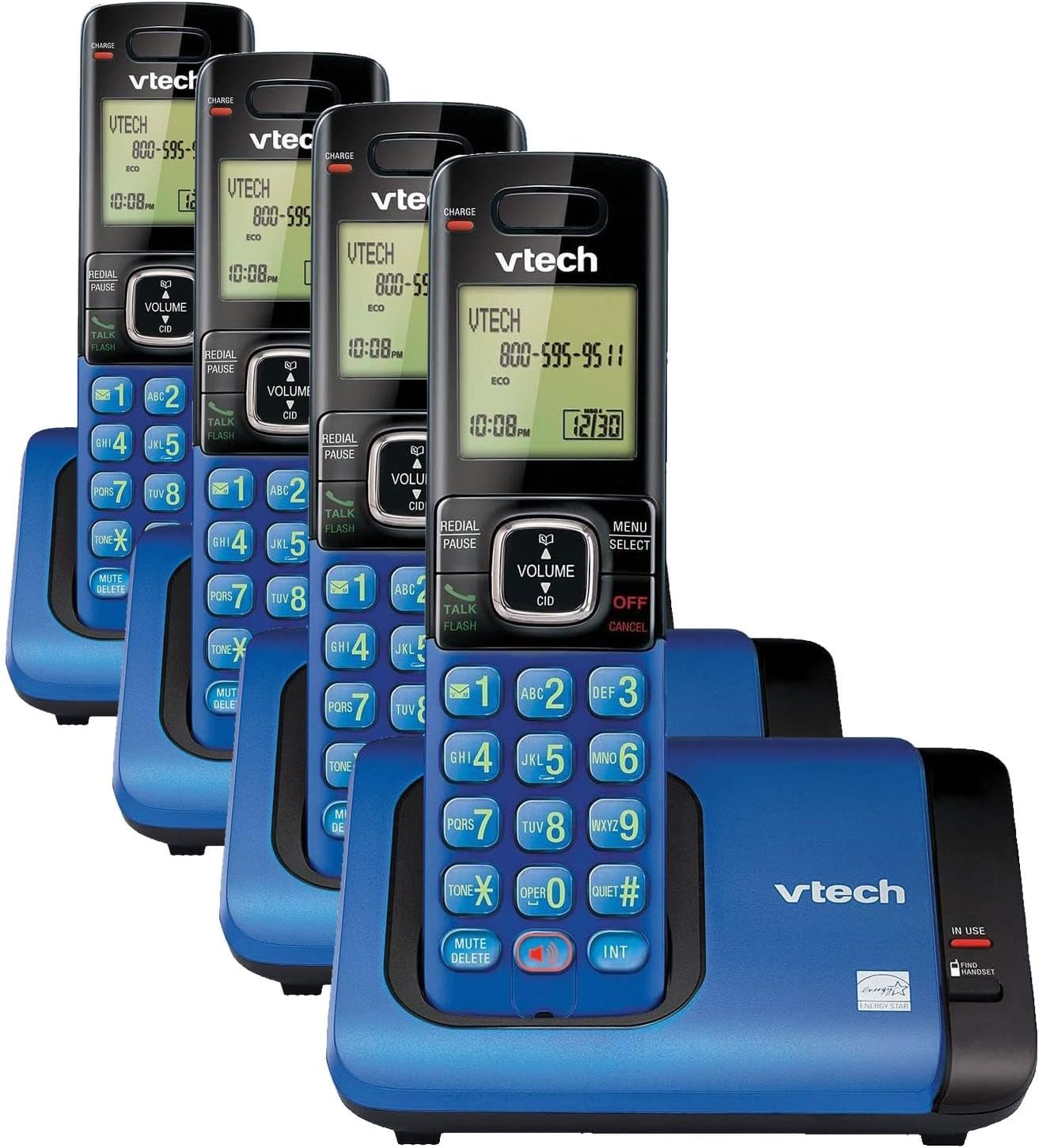 VTech CS6719-2 2-Handset Cordless Phone with Caller ID/Call Waiting, Handset Intercom & Backlit Display/Keypad, Silver